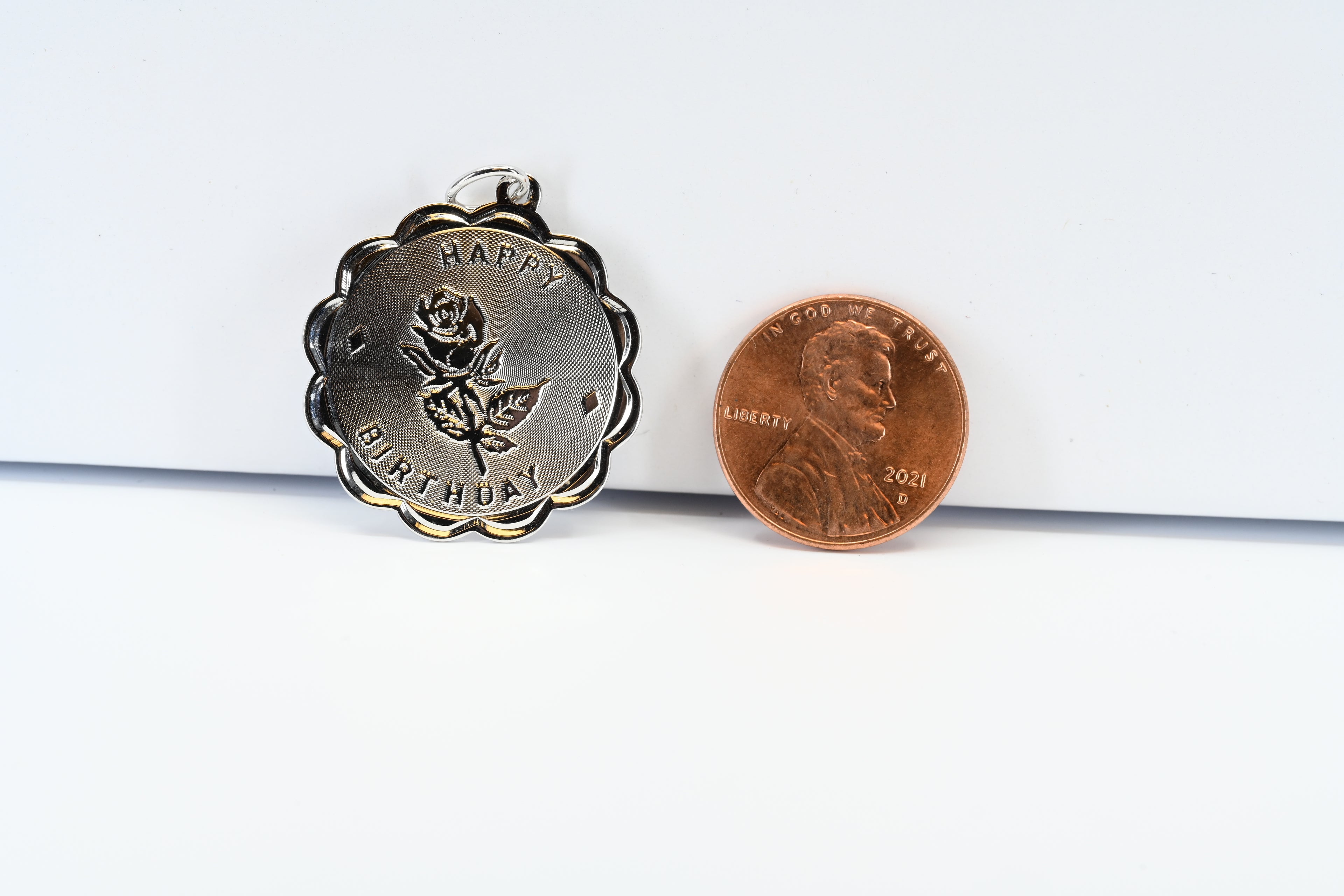Sterling Silver Happy Birthday Charm