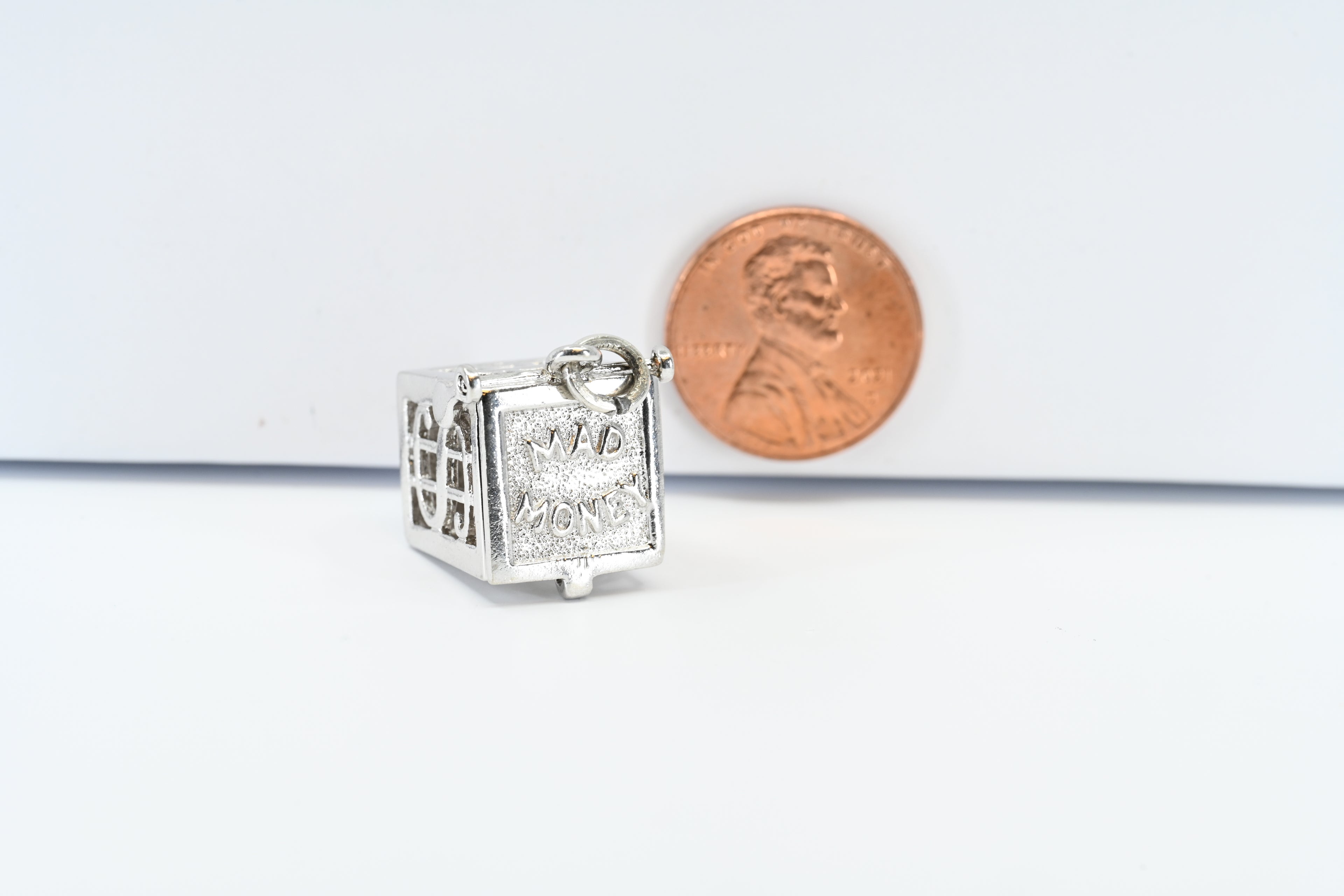Sterling Silver Mad Money Box Charm