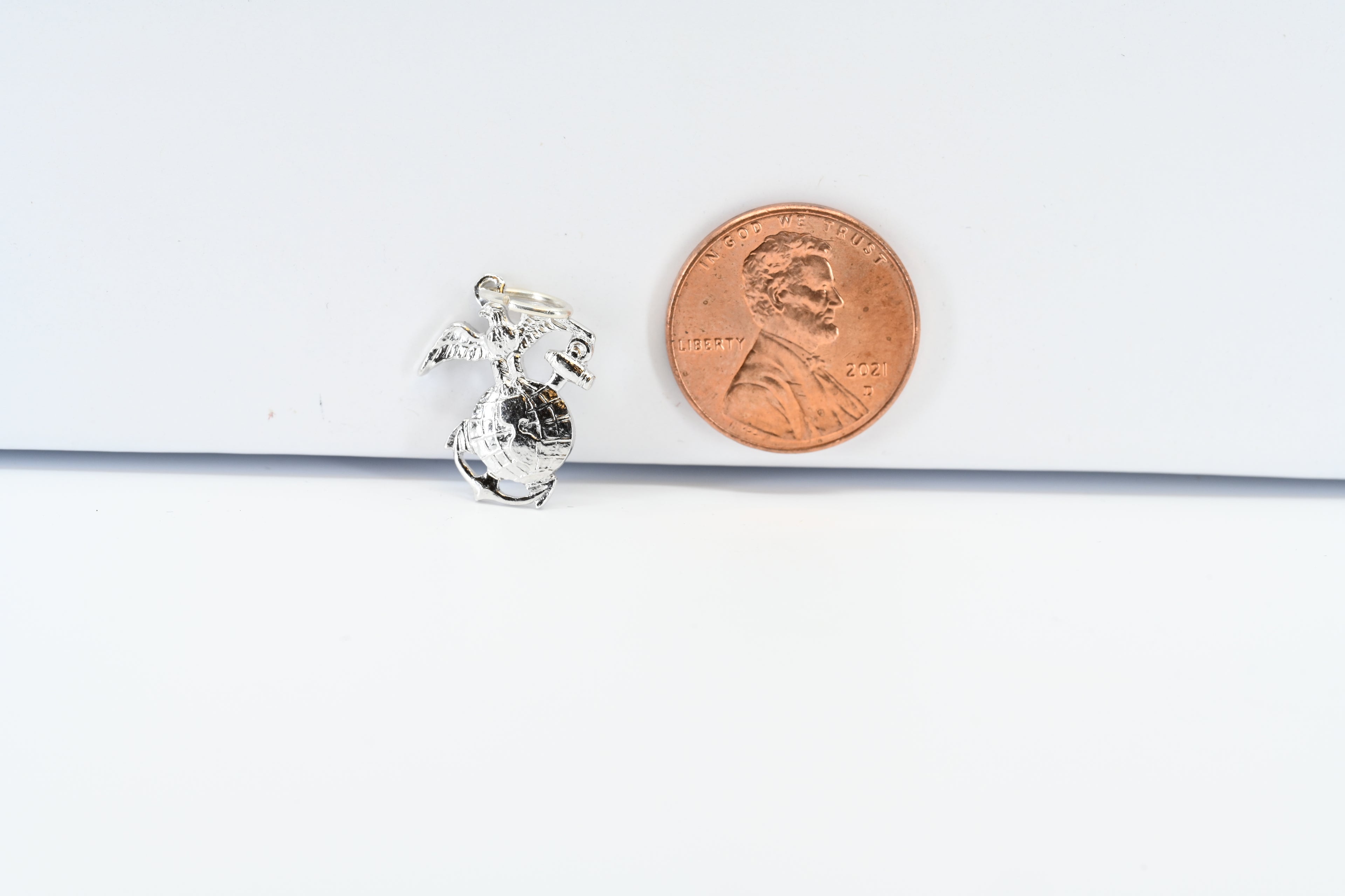 Sterling Silver Marine Corps Charm