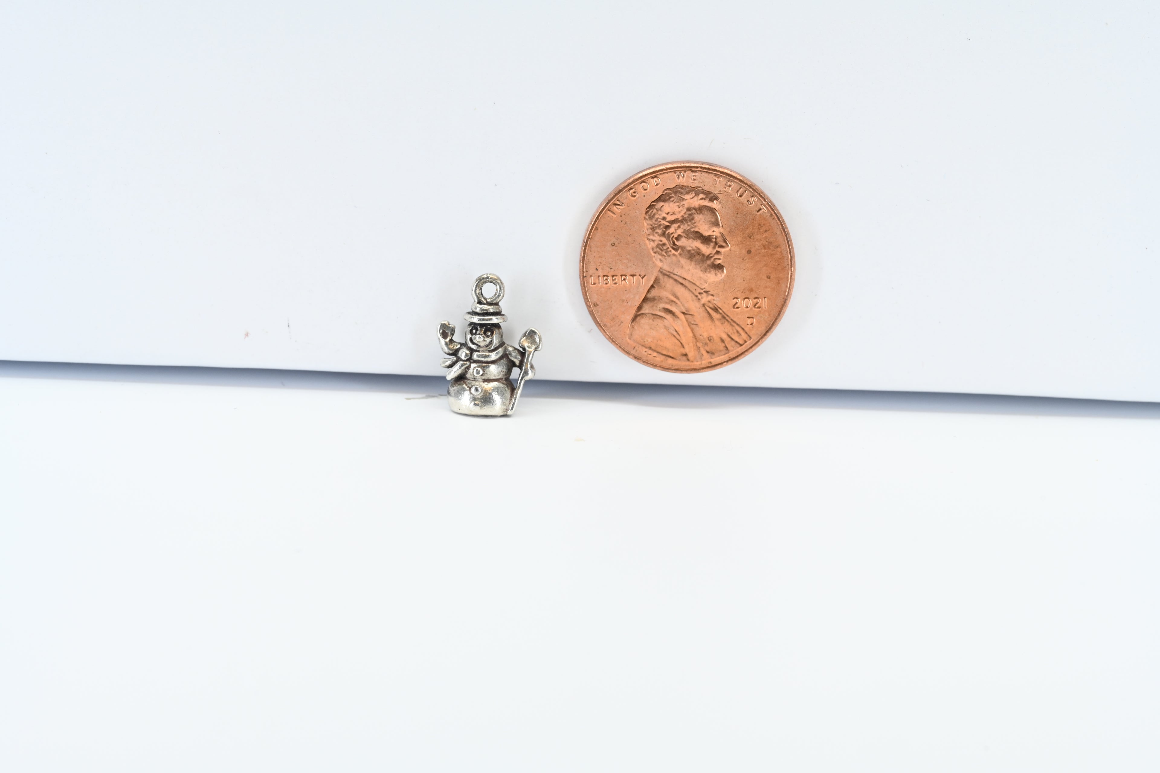 Sterling Silver Snowman Charm