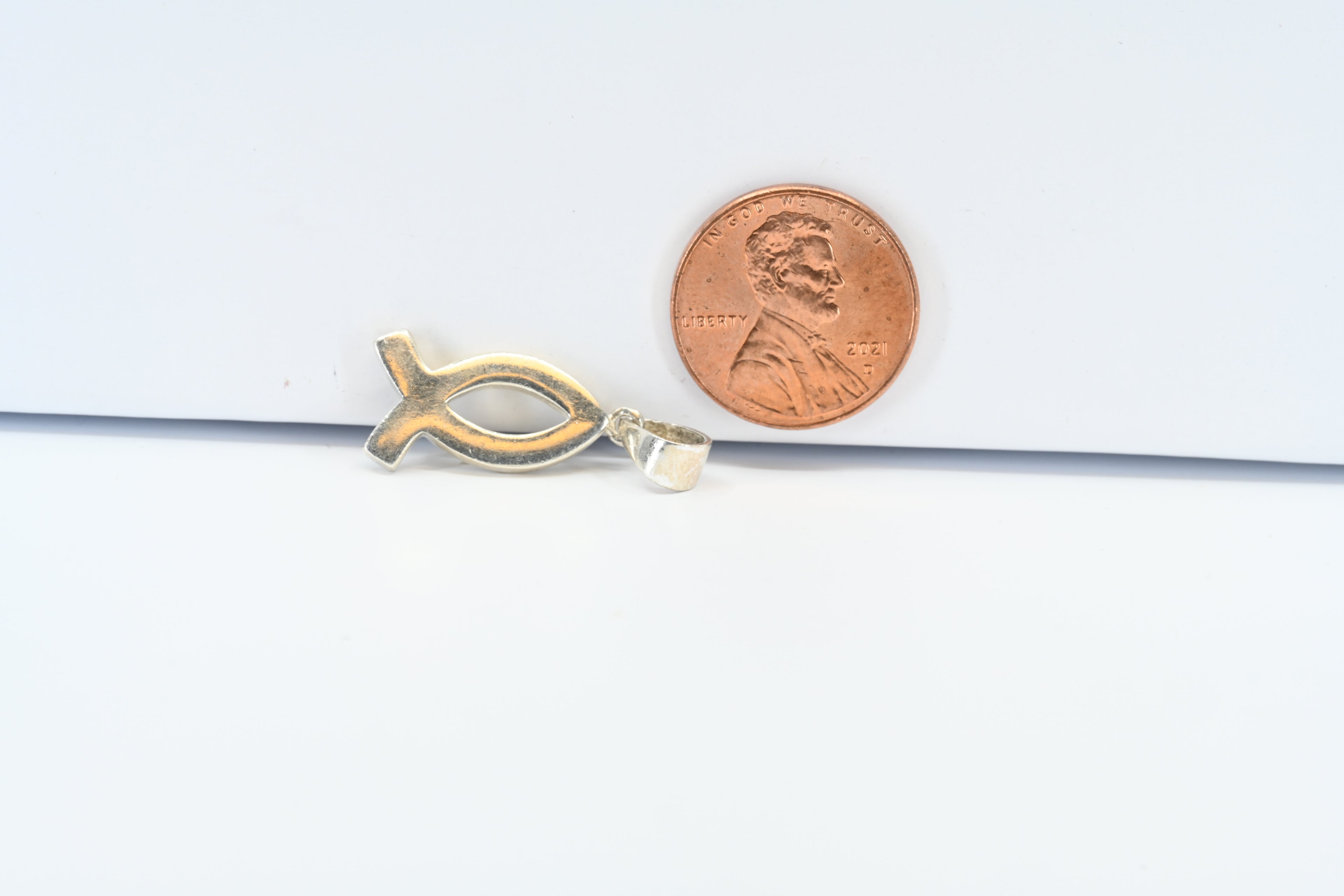 Sterling Silver Jesus Fish Charm