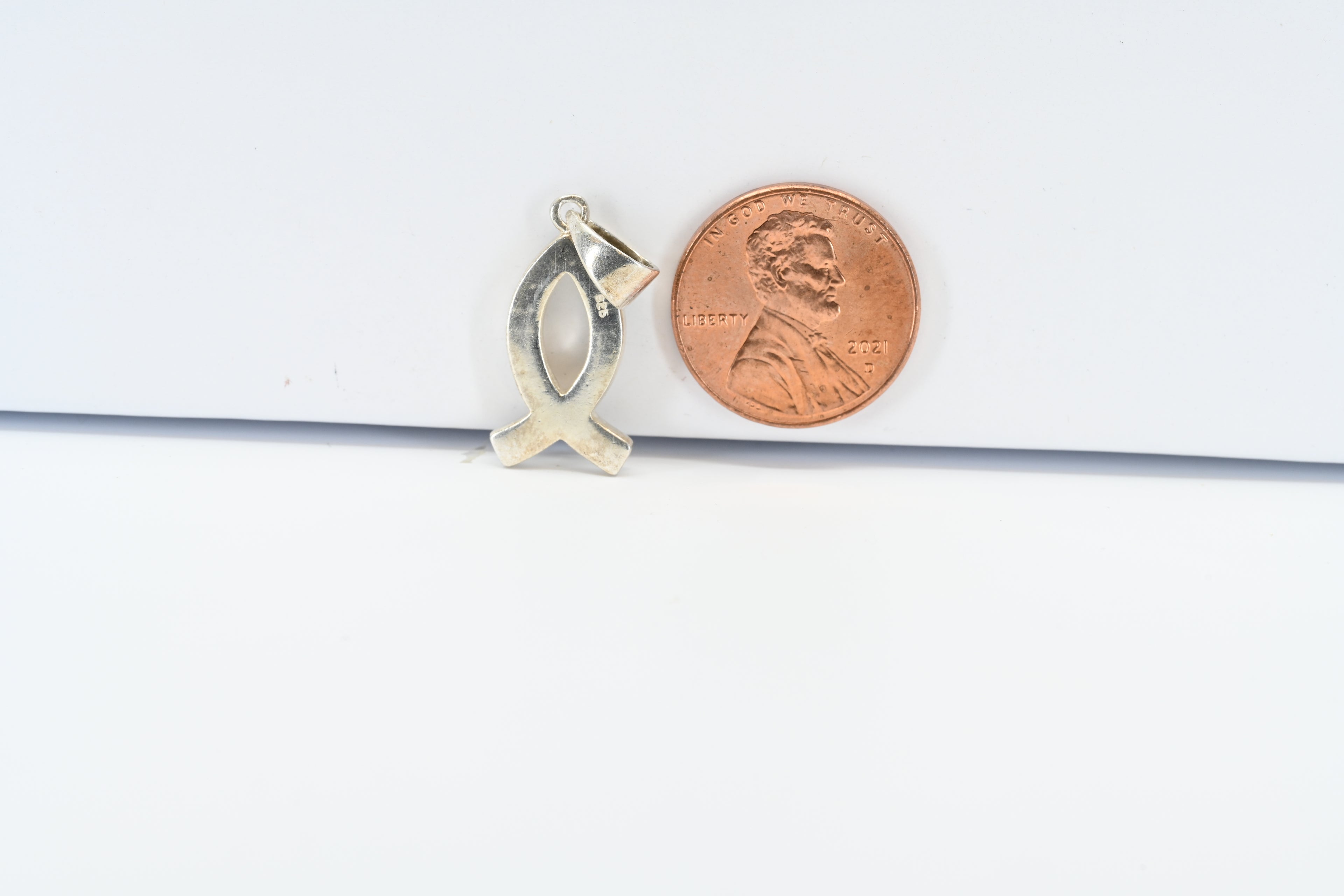 Sterling Silver Jesus Fish Charm