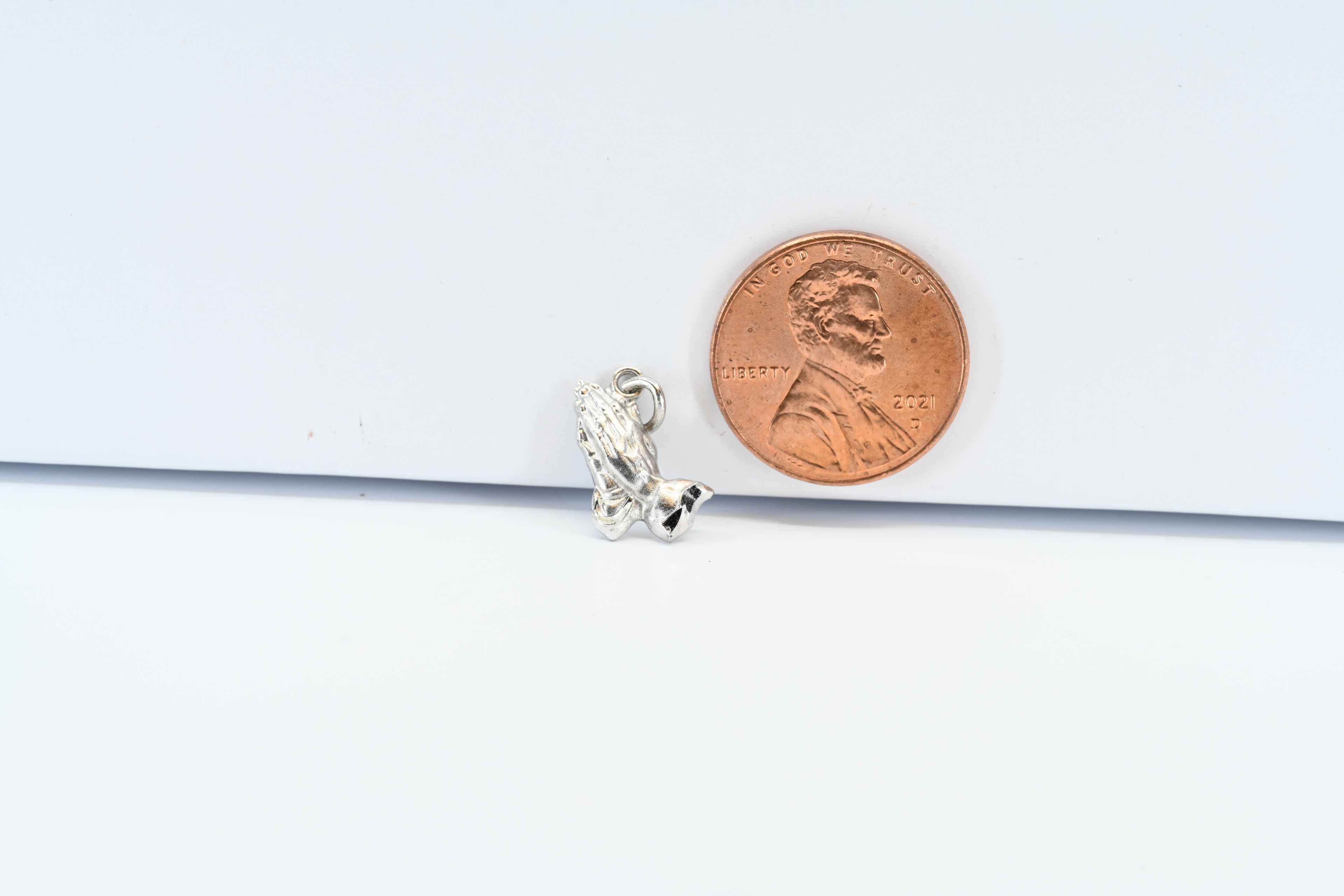 Sterling Silver Praying Hands Charm