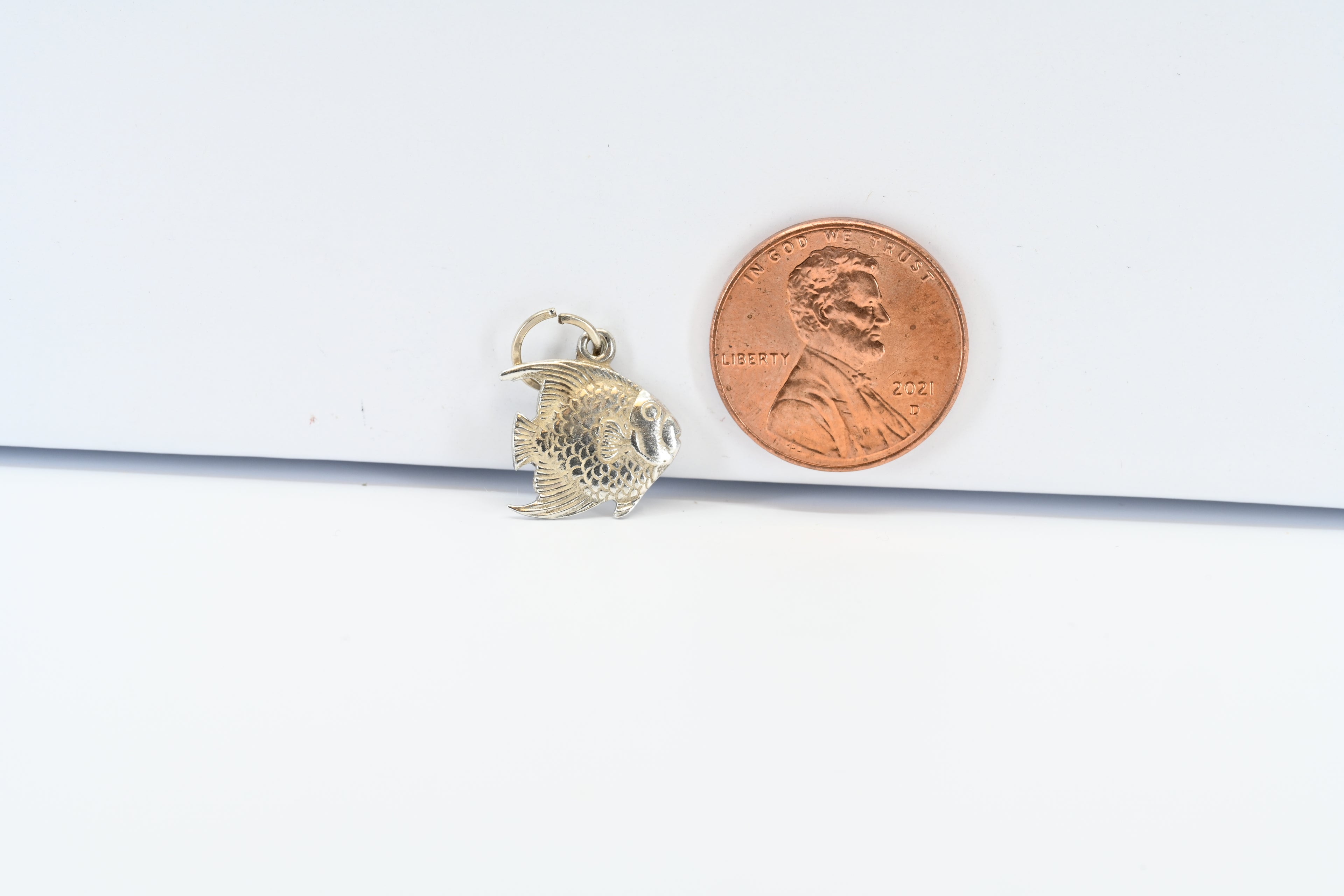Sterling Silver Angel Fish Charm