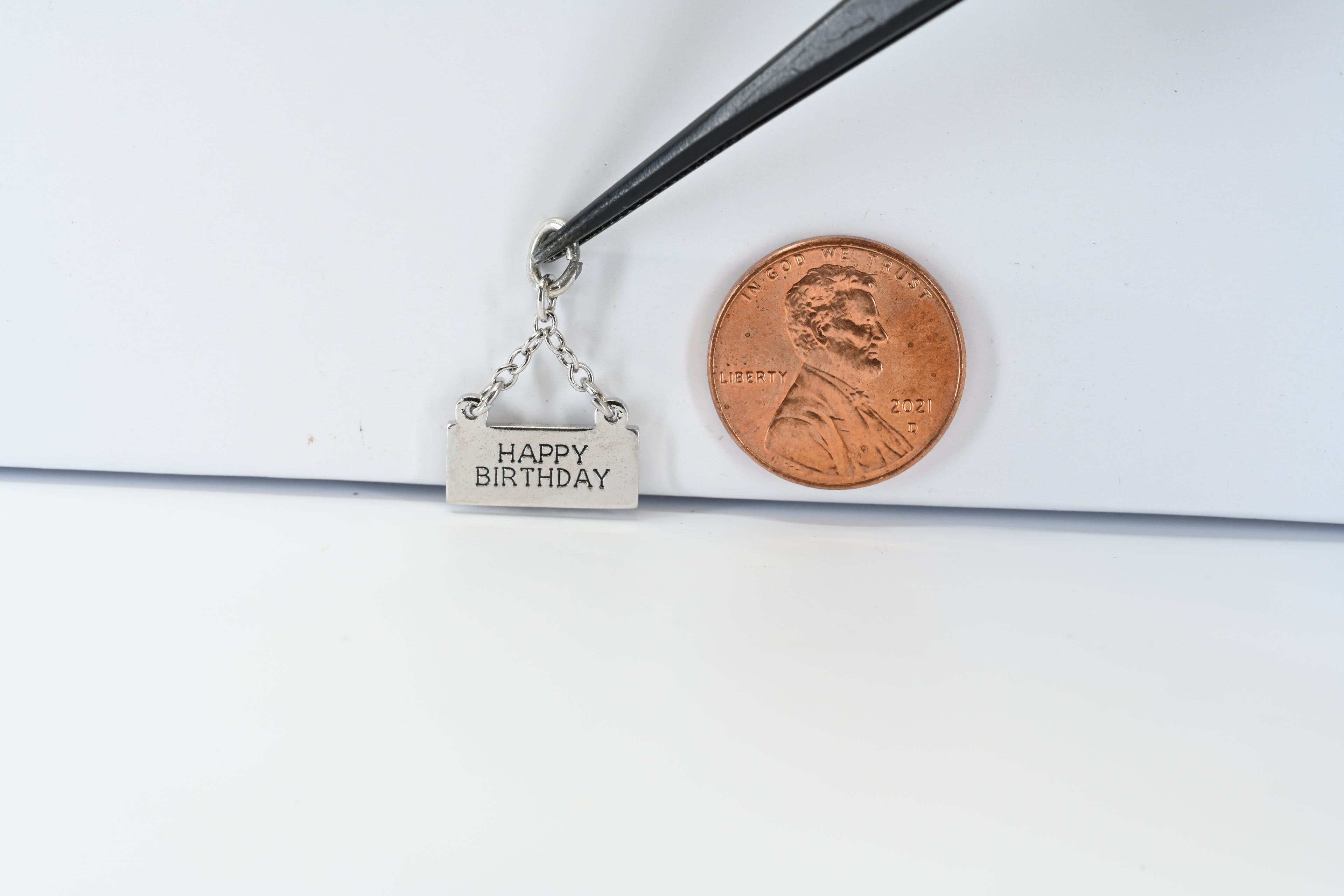 Sterling Silver Happy Birthday Charm