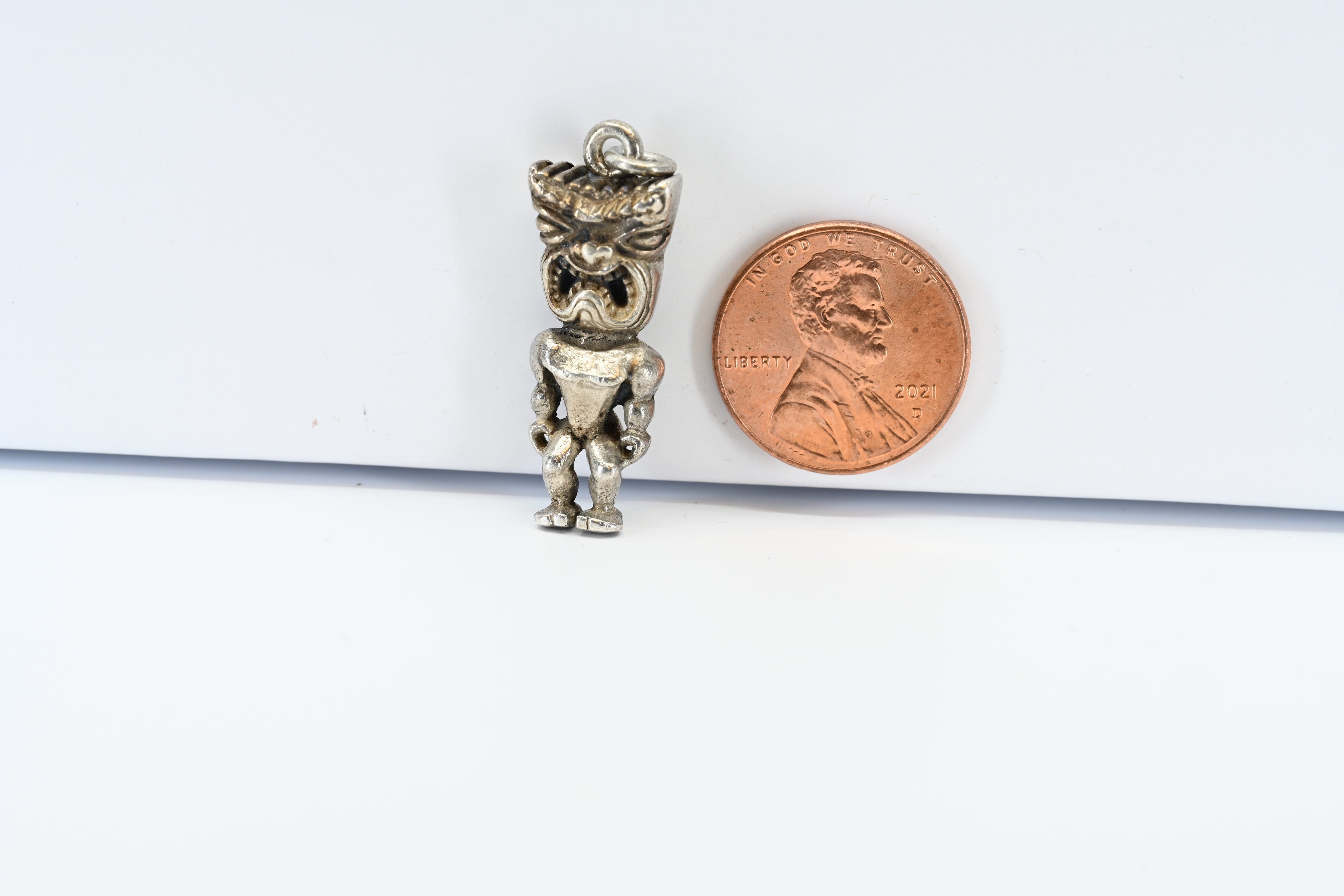 Sterling Silver Tiki Man Charm