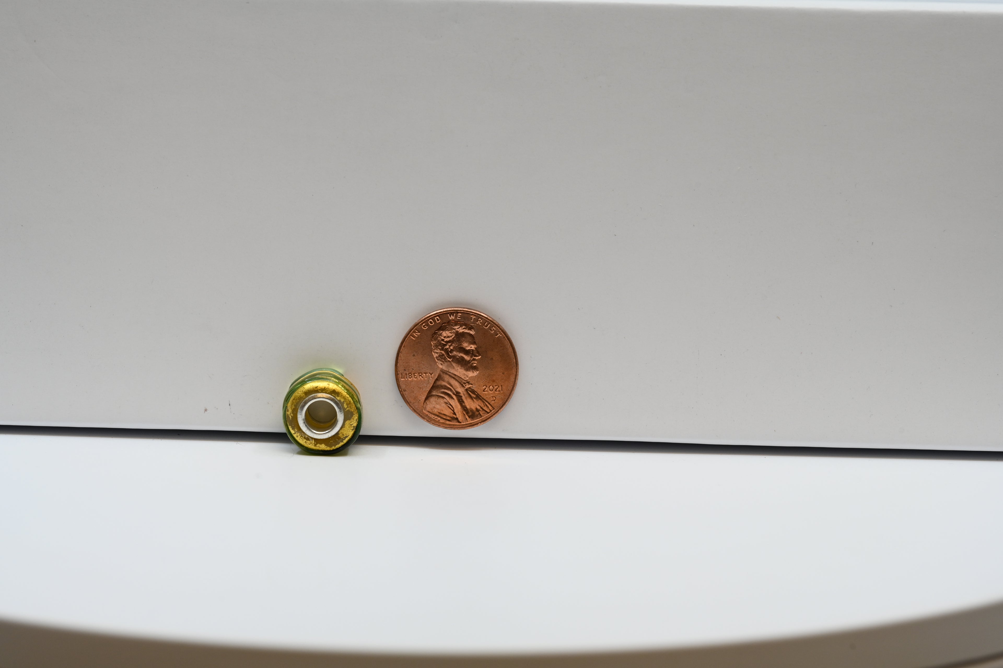 Gold and Green Swirl Bead Charm