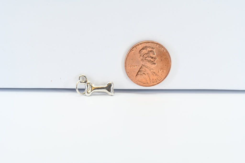 Sterling Silver Bone  Charm