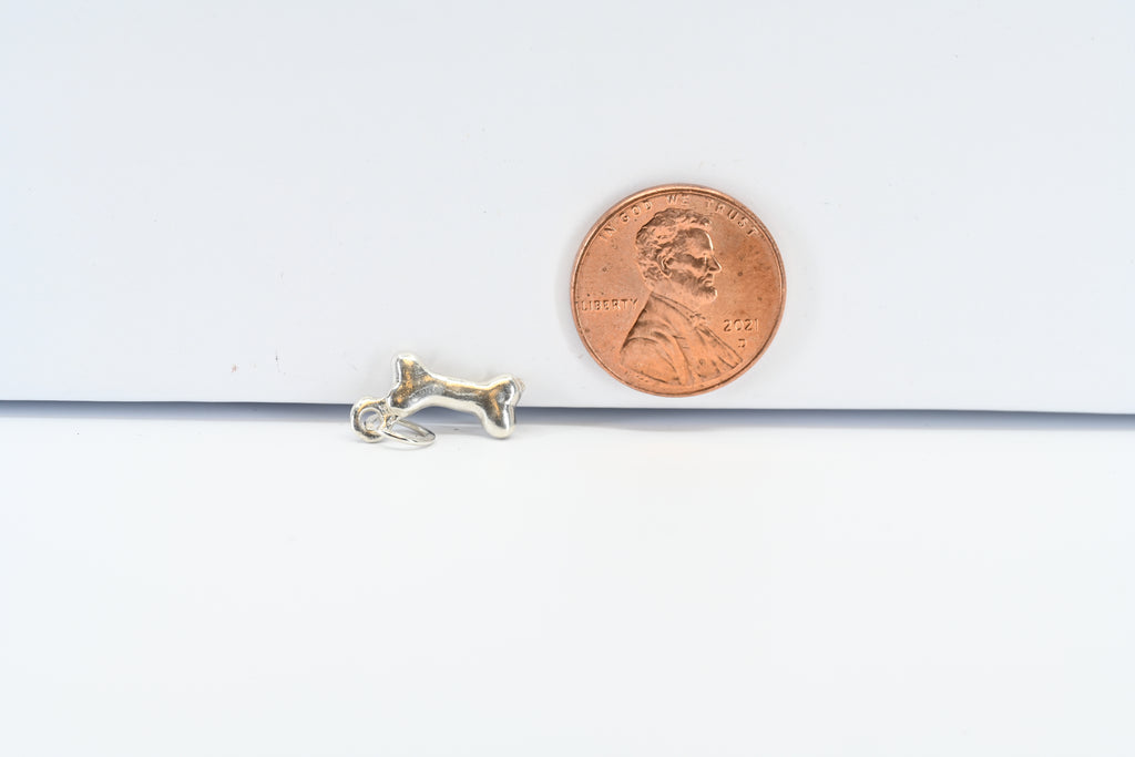 Sterling Silver Bone  Charm