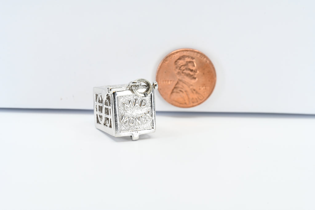 Sterling Silver Mad Money Box Charm