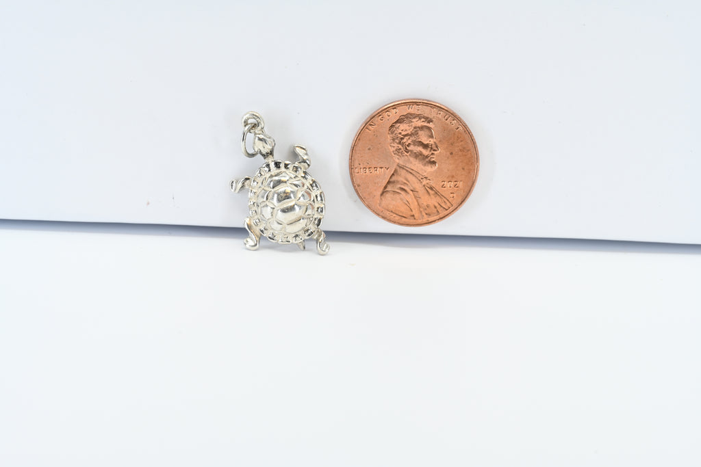 Sterling Silver  Sea Turtle  Charm