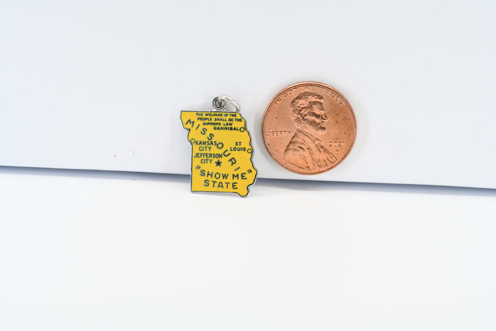 Sterling Silver  Missouri State Charm