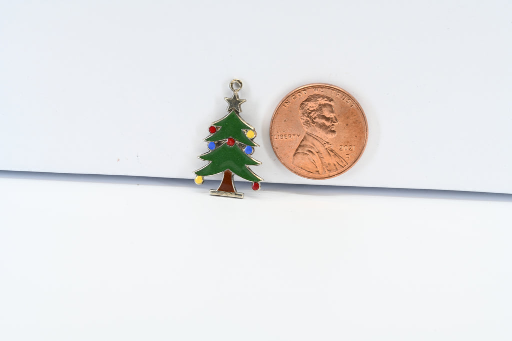 Sterling Silver Christmas Tree Charm
