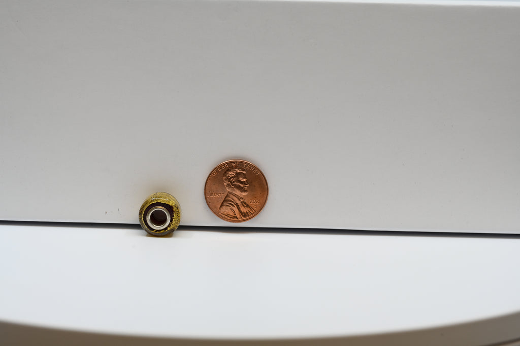 Gold Leaf Bead Charm