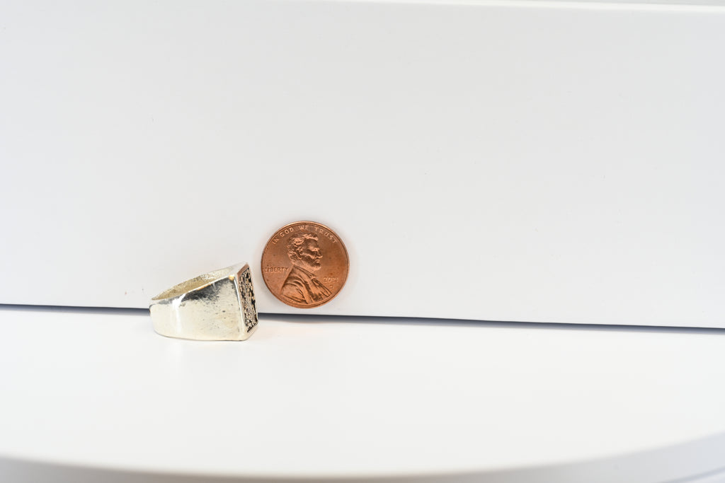 Sterling Silver Signet Style Ring