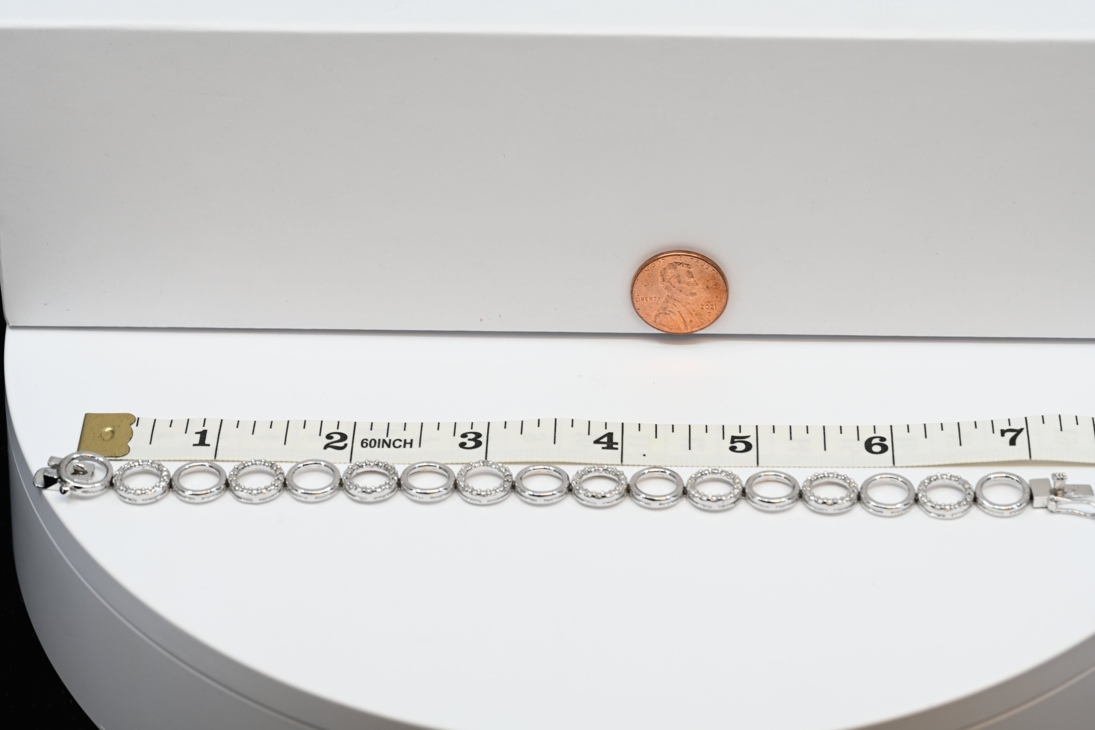 Sterling Silver Circle Link Bracelet