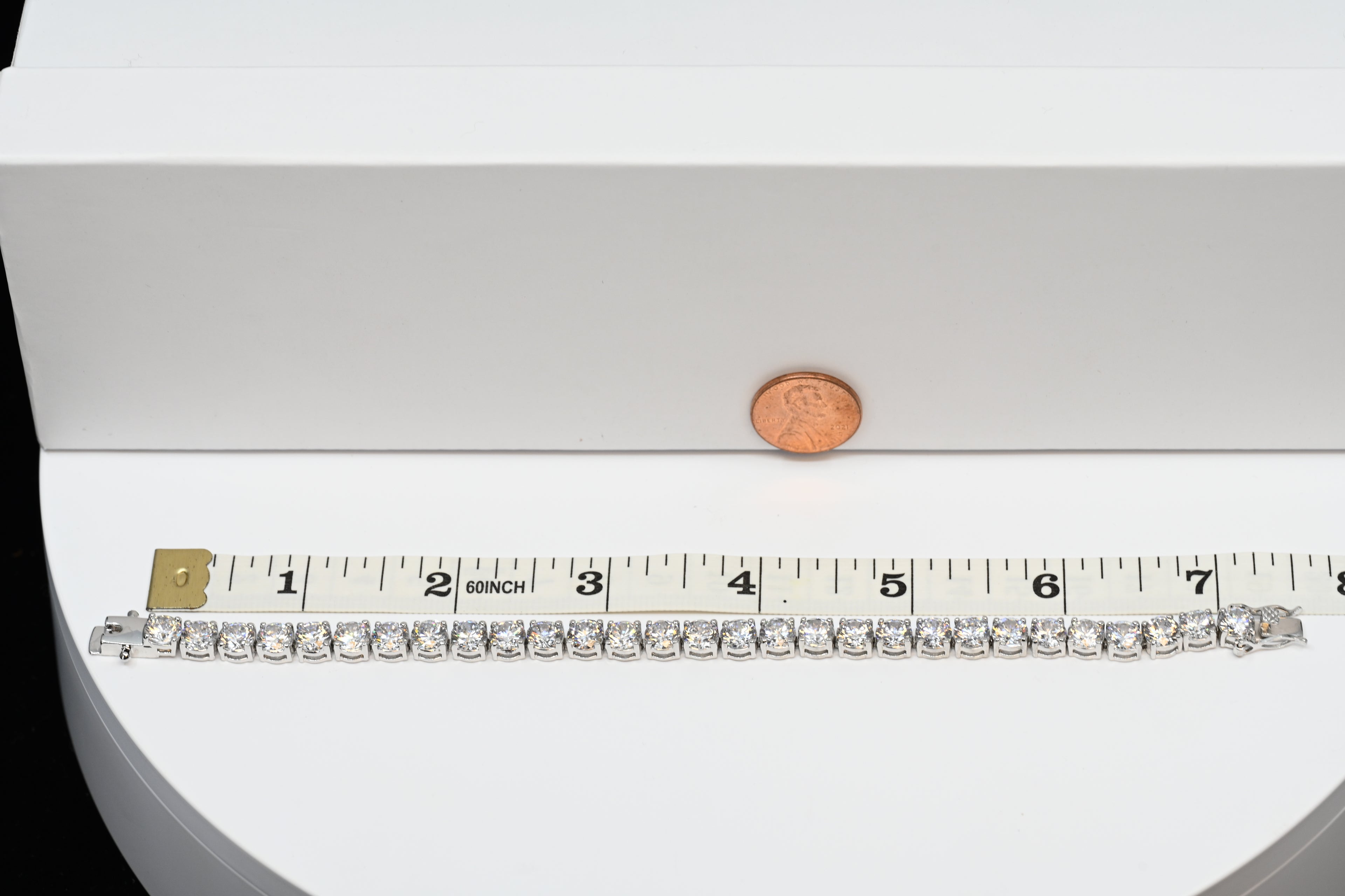 Sterling Silver Cubic Zirconia Tennis Bracelet