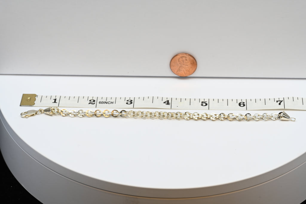 Sterling Silver  Fancy Link Bracelet