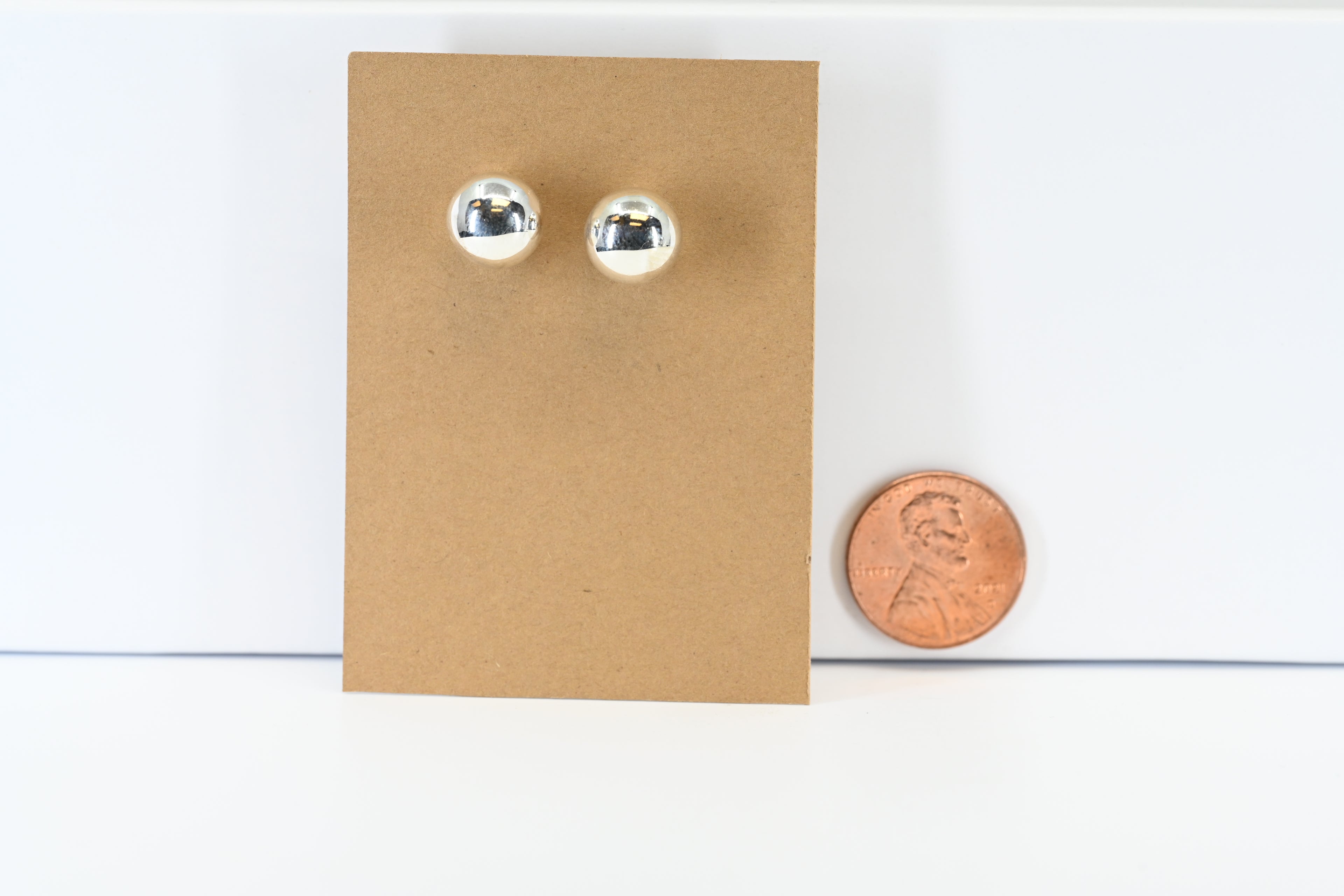 Sterling Silver Stud 8mm Ball Earring