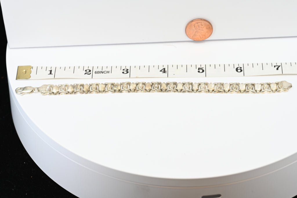 Sterling Silver Fancy Link Bracelet