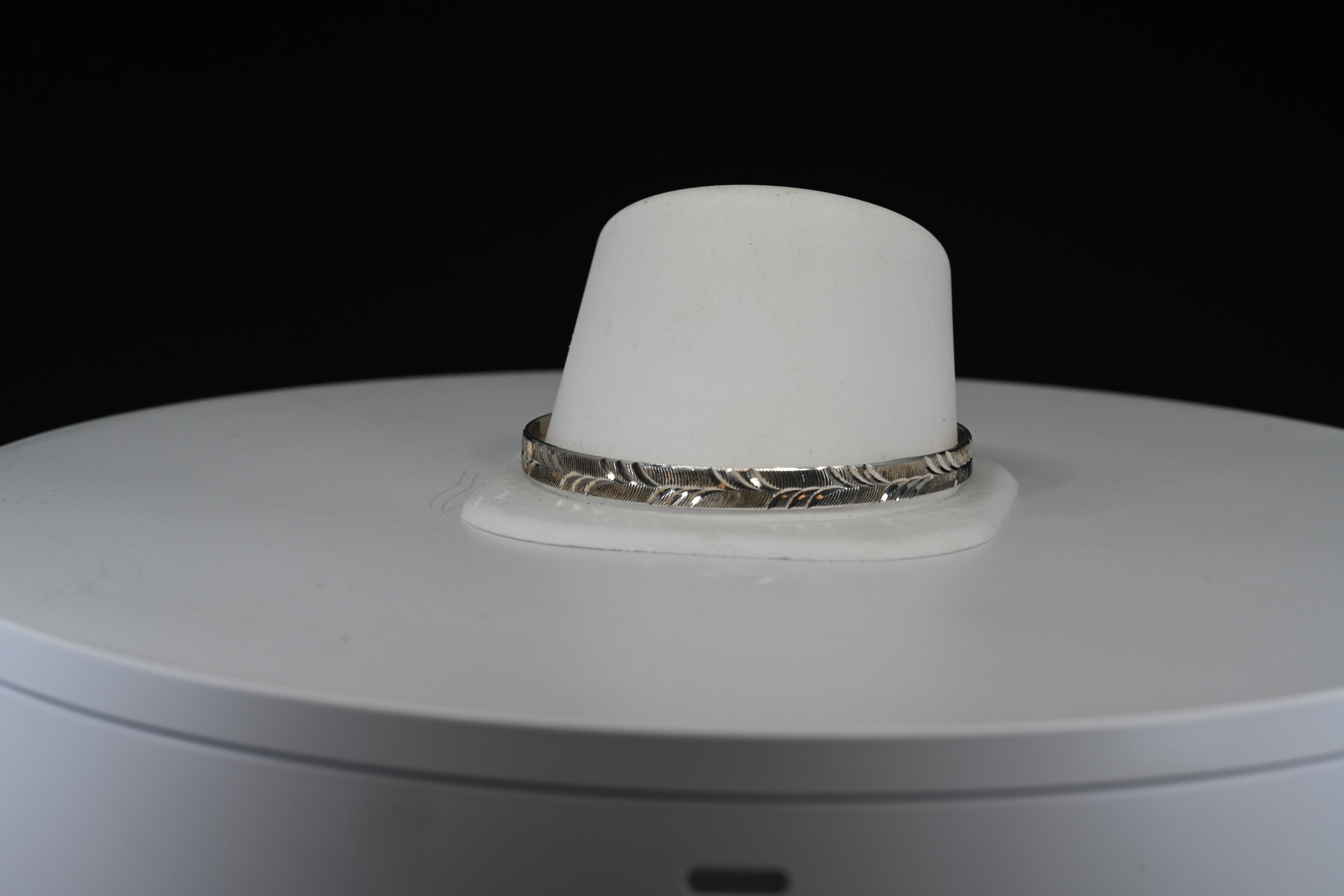 Sterling Silver Leaf Bangle Bracelet