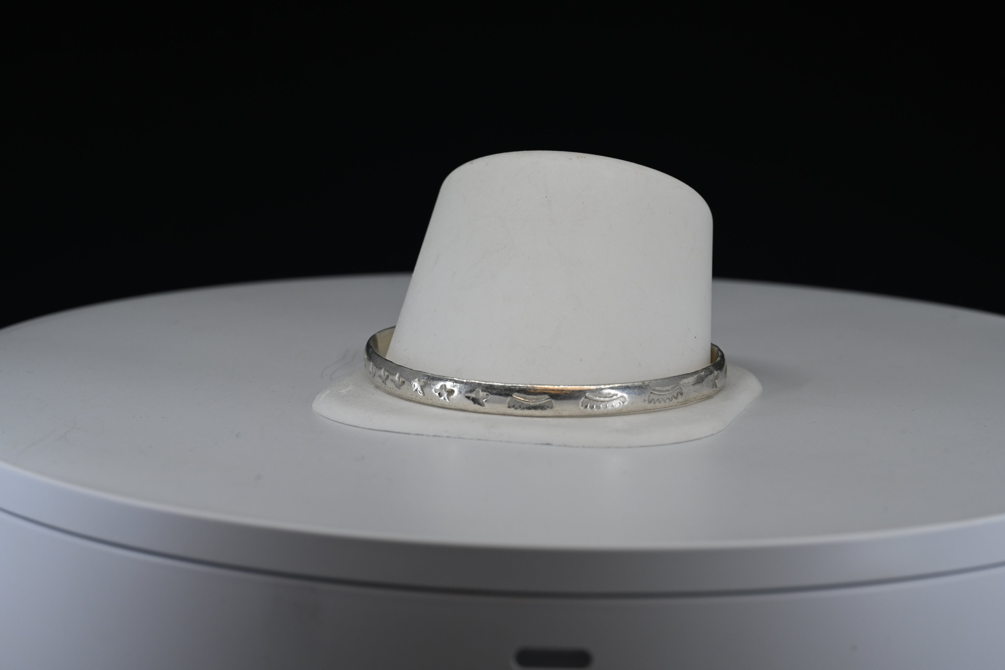 Sterling Silver Stars and Crown Bangle Bracelet