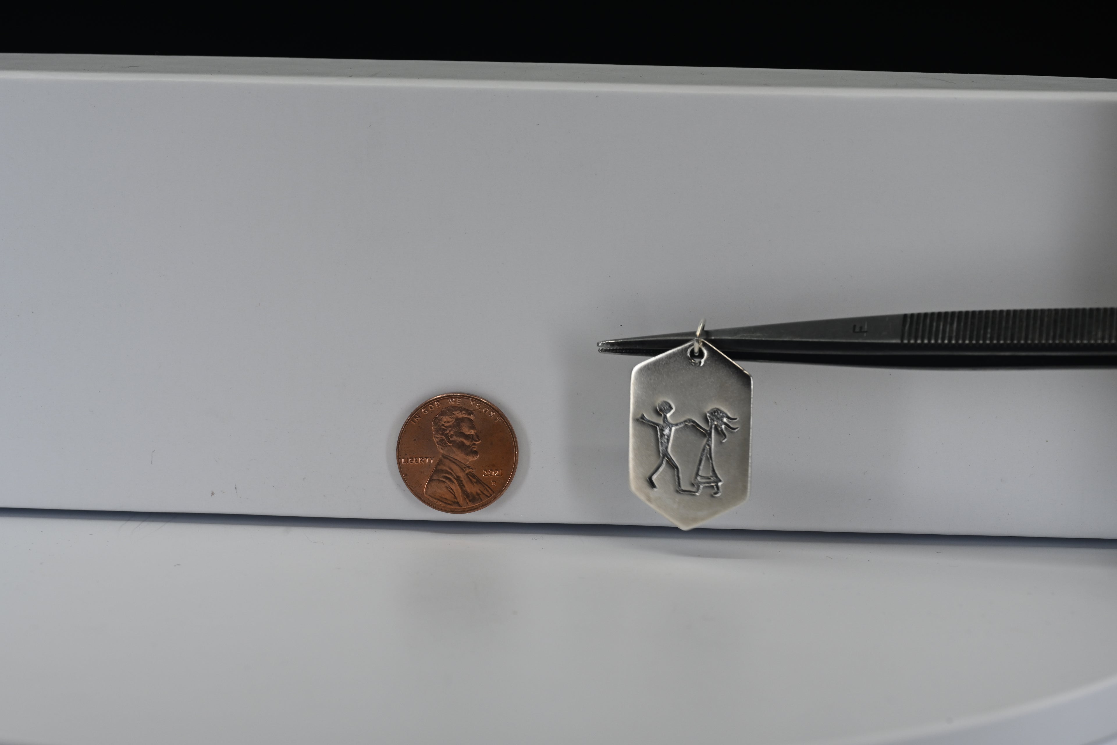 Sterling Silver Dancing People Pendant