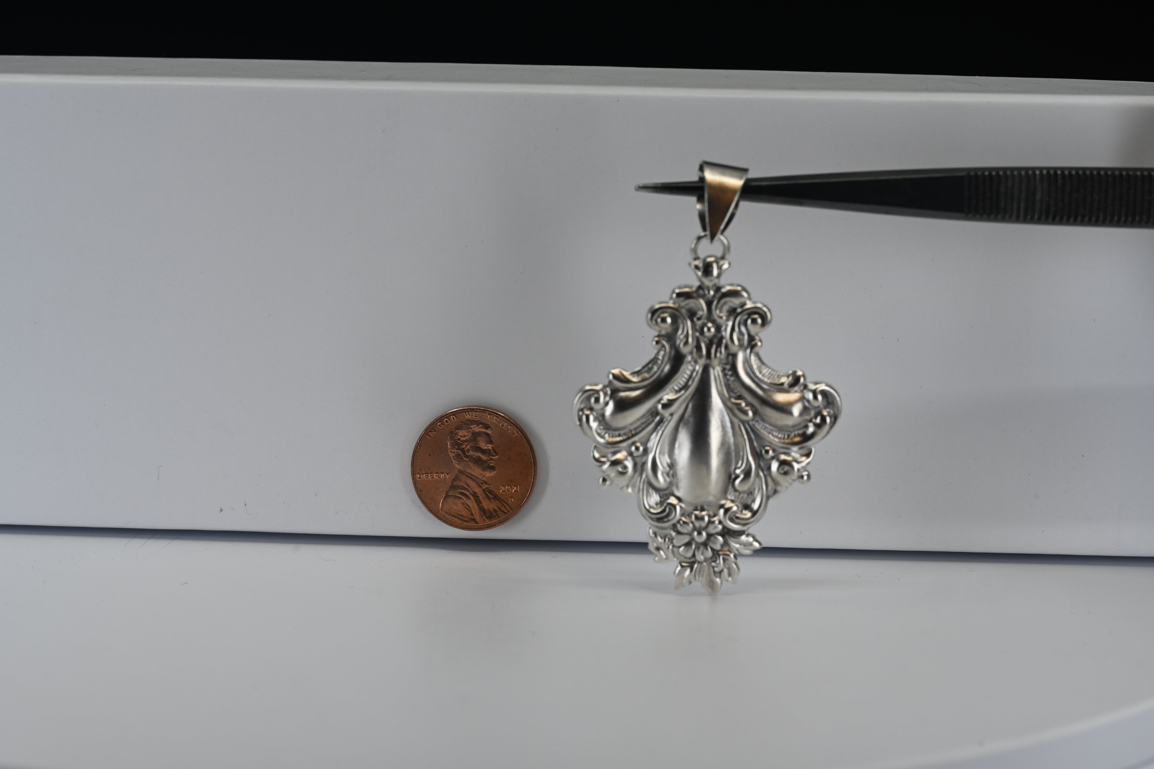 Sterling Silver Floral Pendant