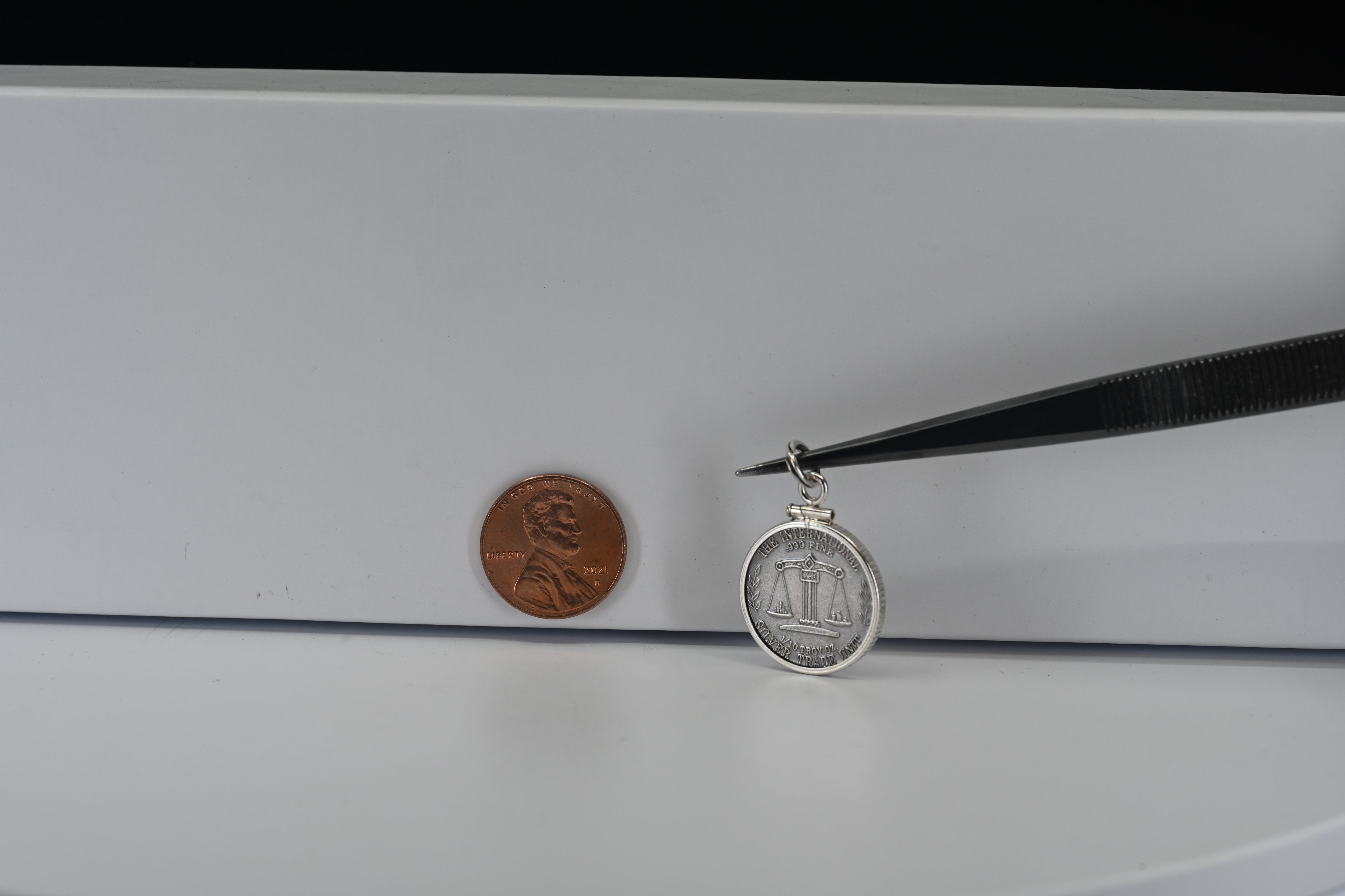 Sterling Silver Panda Coin Charm