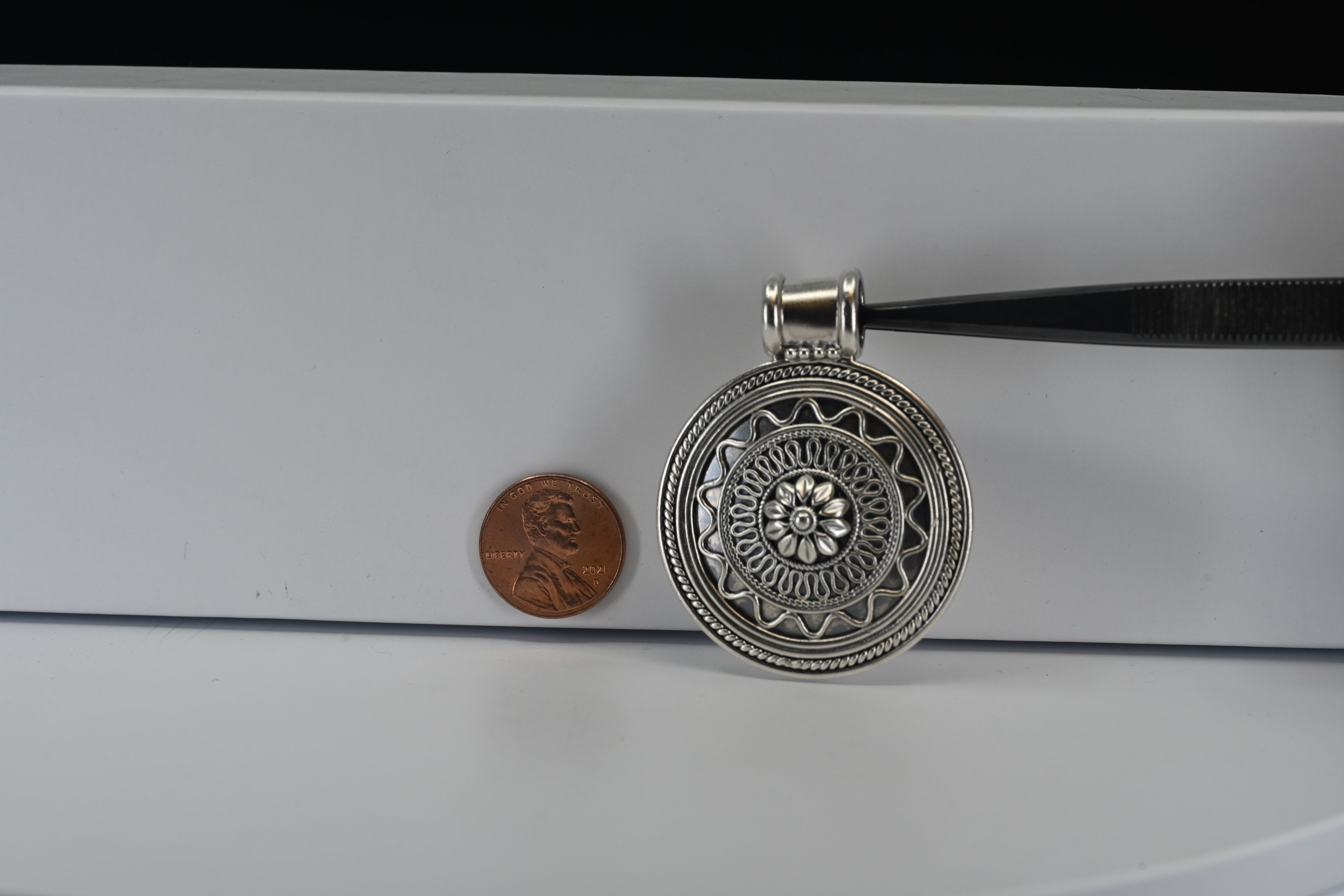 Sterling Silver Round Pendant
