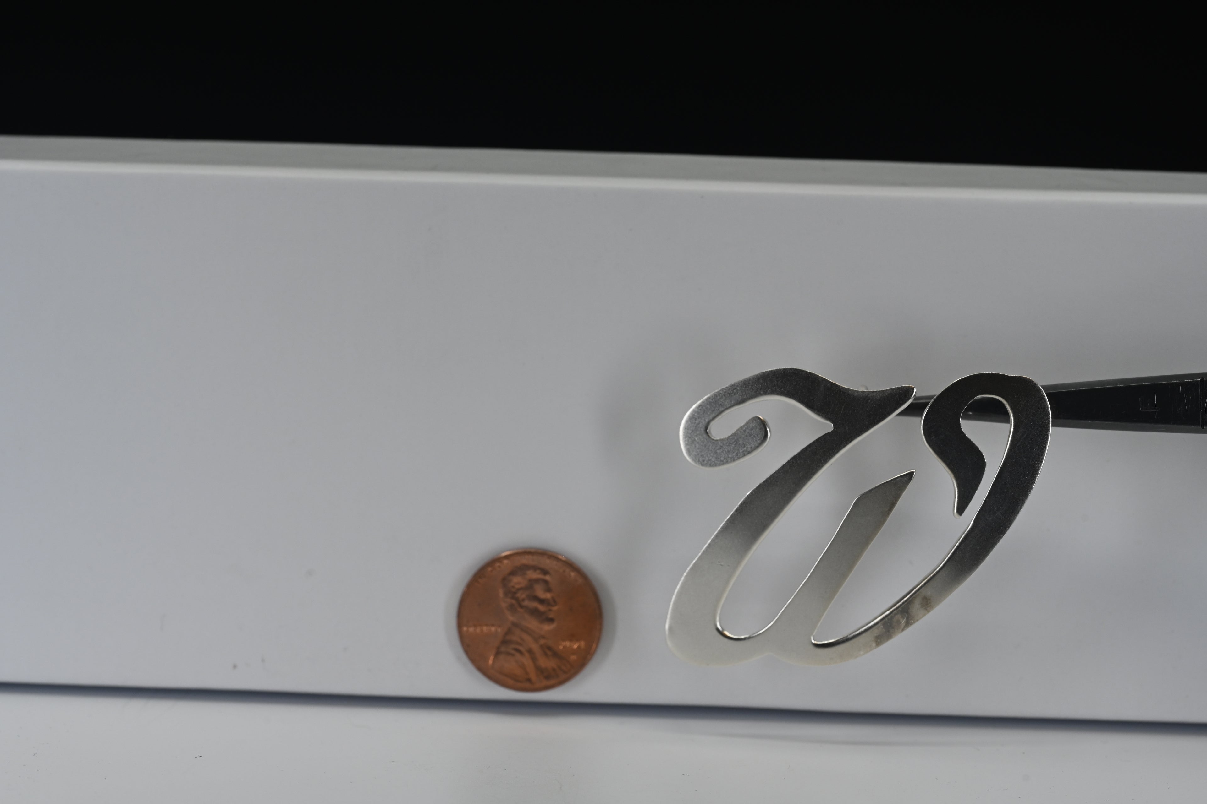 Sterling Silver W Pendant