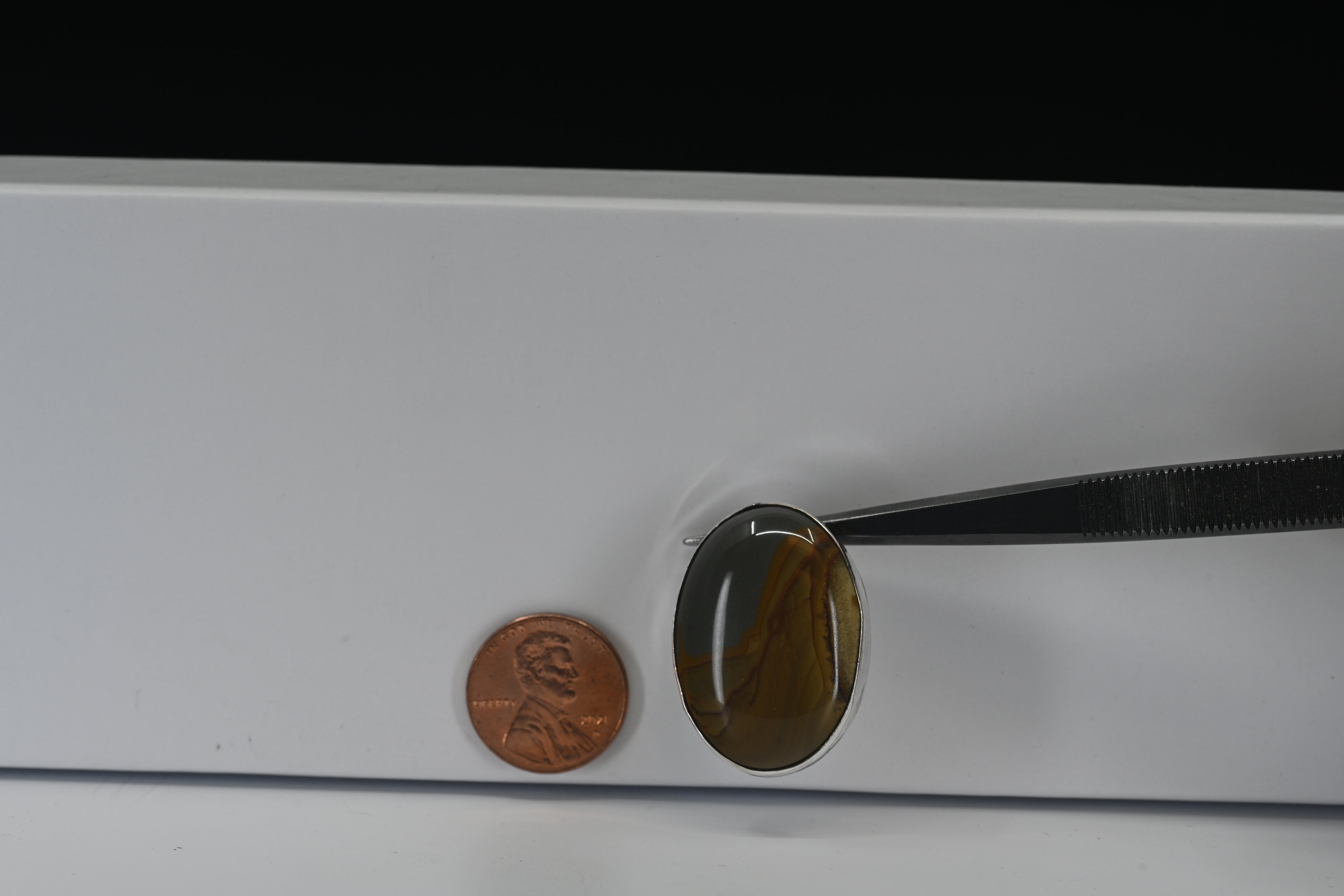 Sterling Silver Oval Jasper Pendant