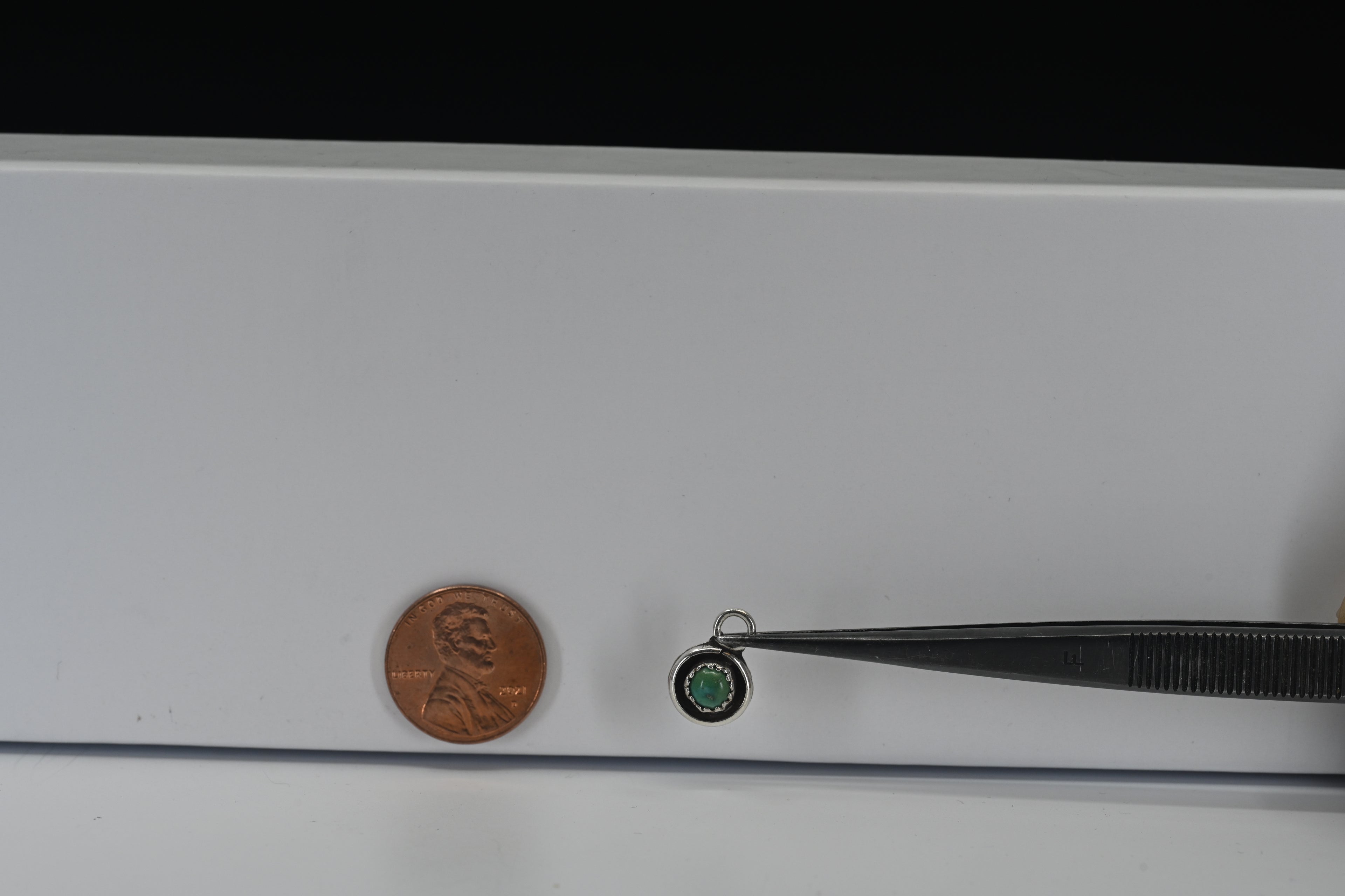 Sterling Silver Teal Stone Pendant