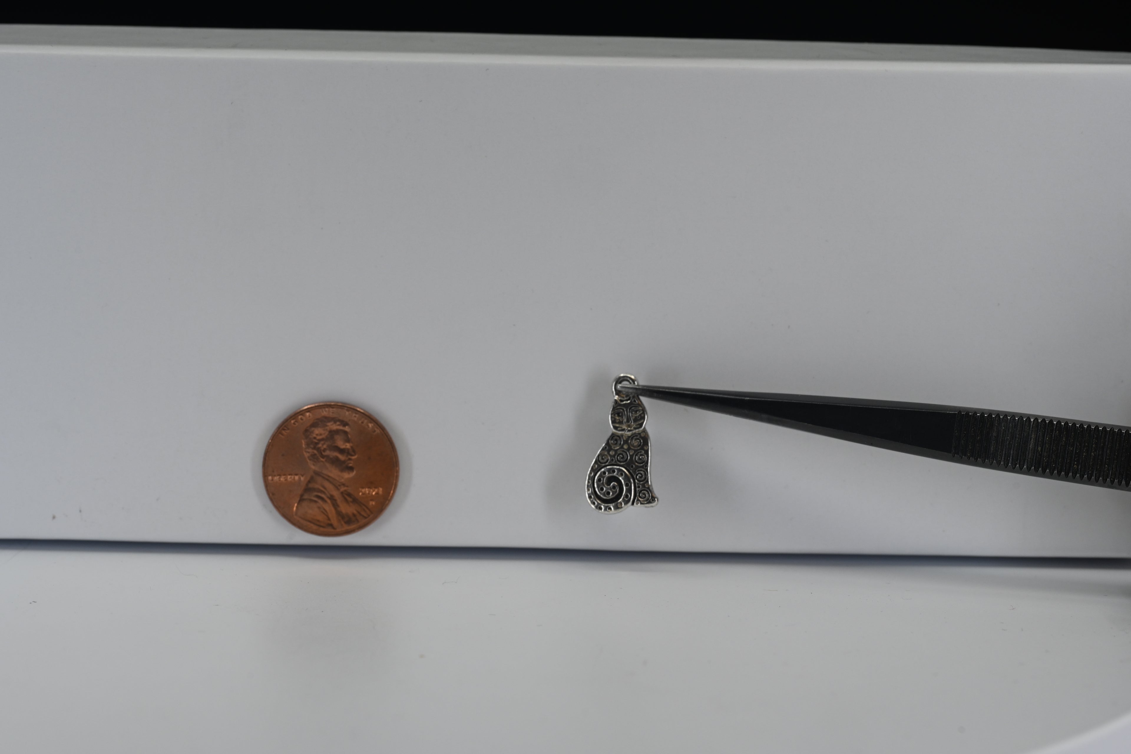 Sterling Silver Cat Charm