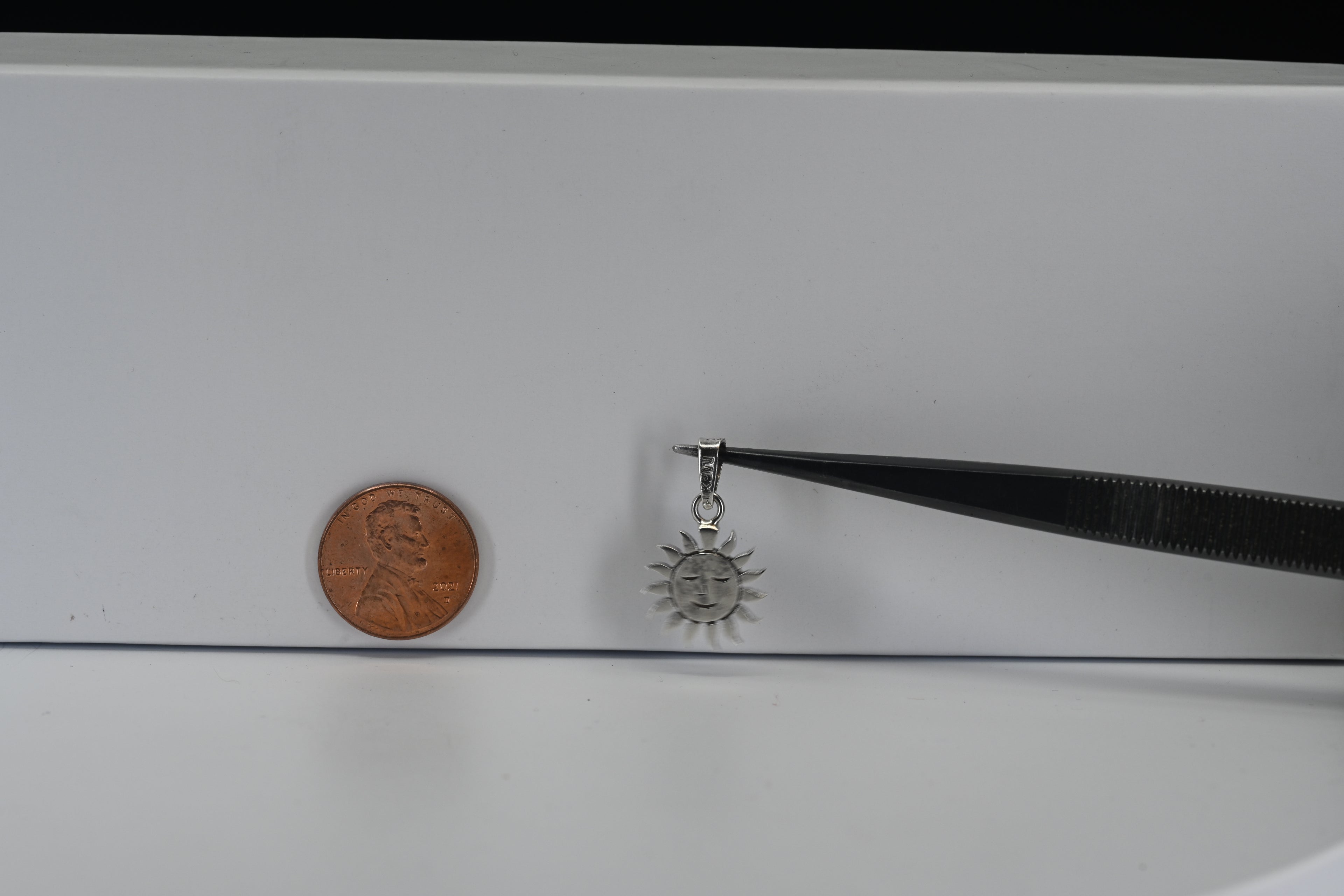 Sterling Silver Smiling Sun Pendant