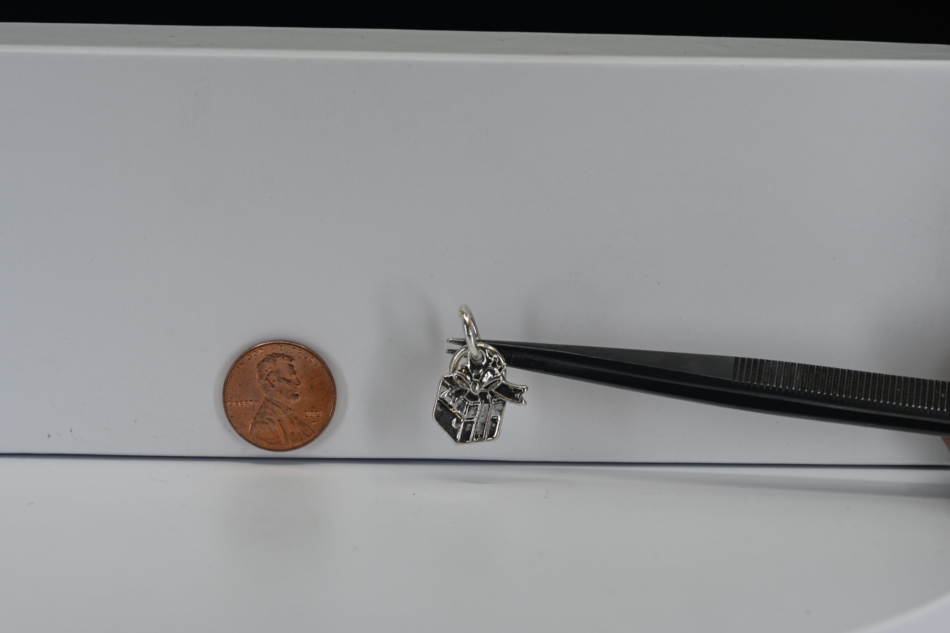 Sterling Silver Present Charm