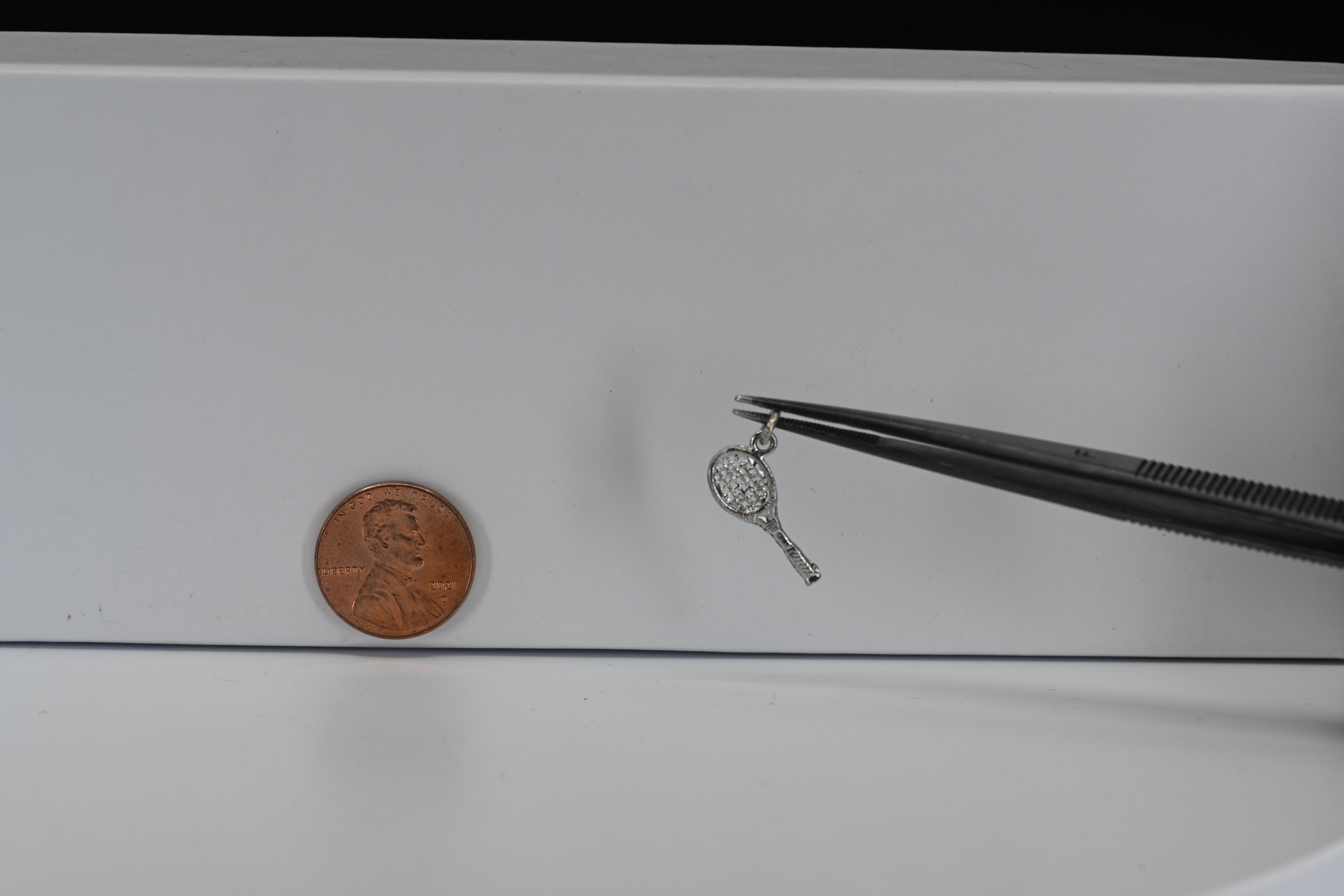 Sterling Silver Tennis Racket Charm