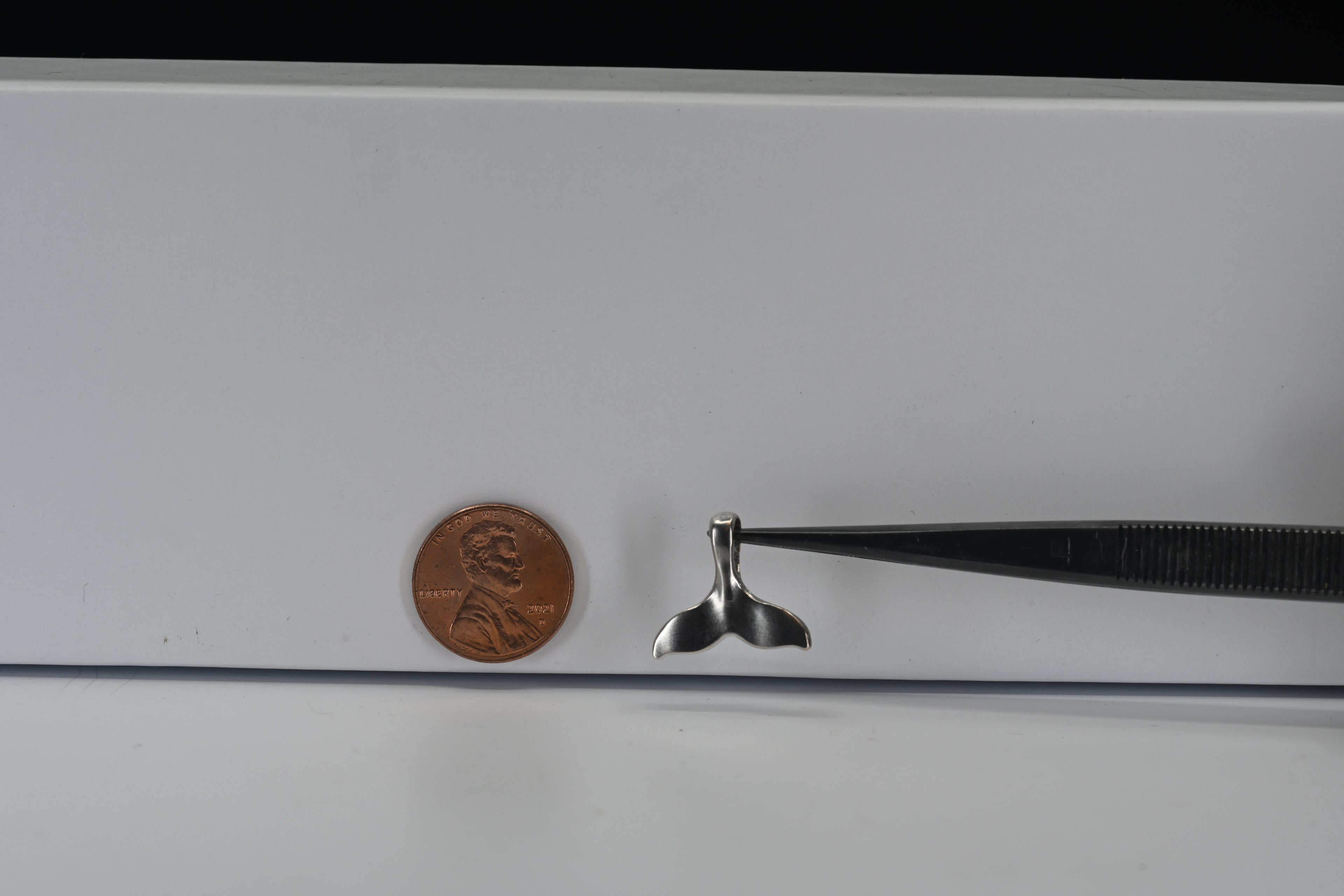 Sterling Silver Whale Tail Pendant