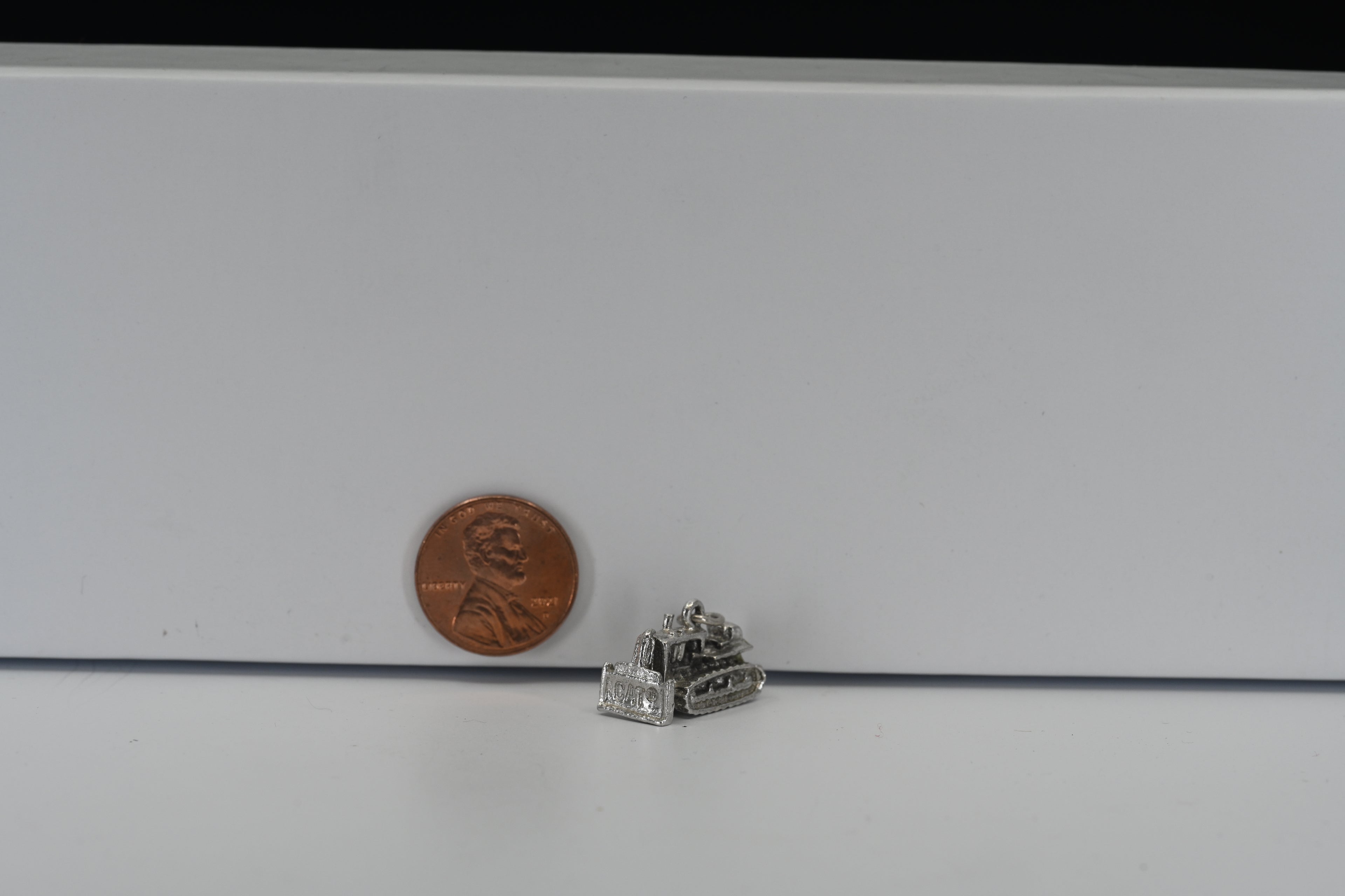 Sterling Silver CAT Bulldozer Charm