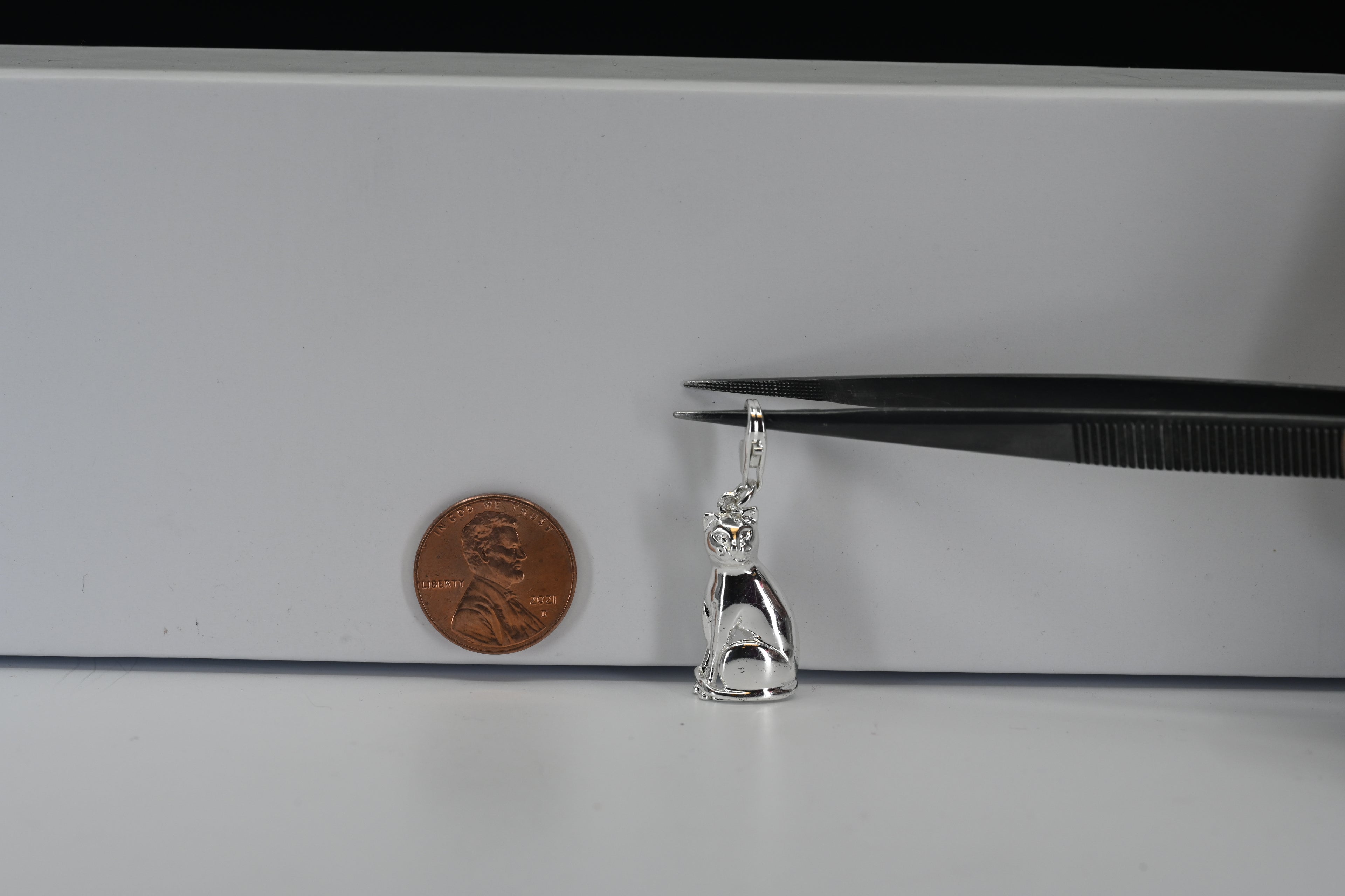 Sterling Silver Cat Charm