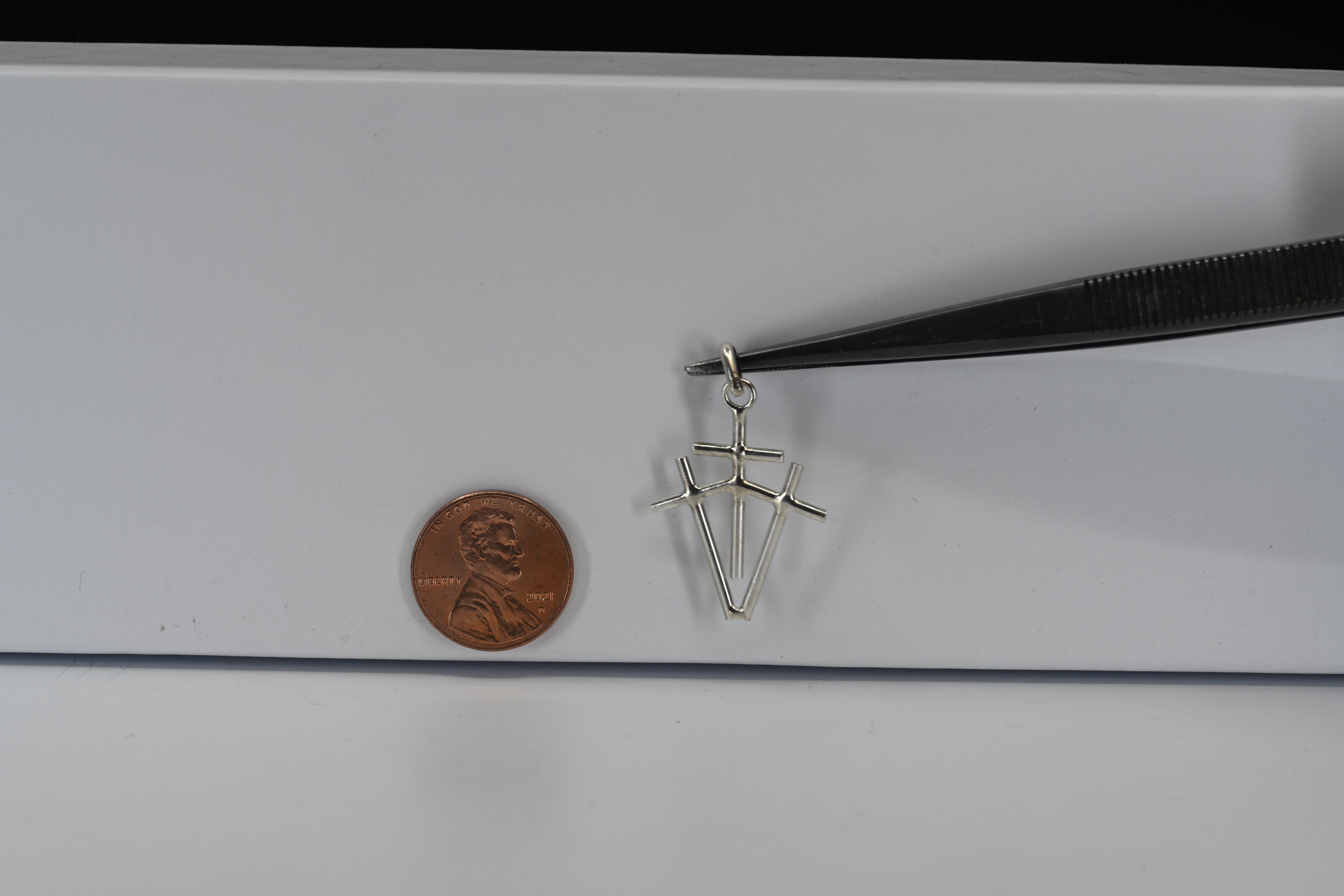 Sterling Silver Three Cross Pendant