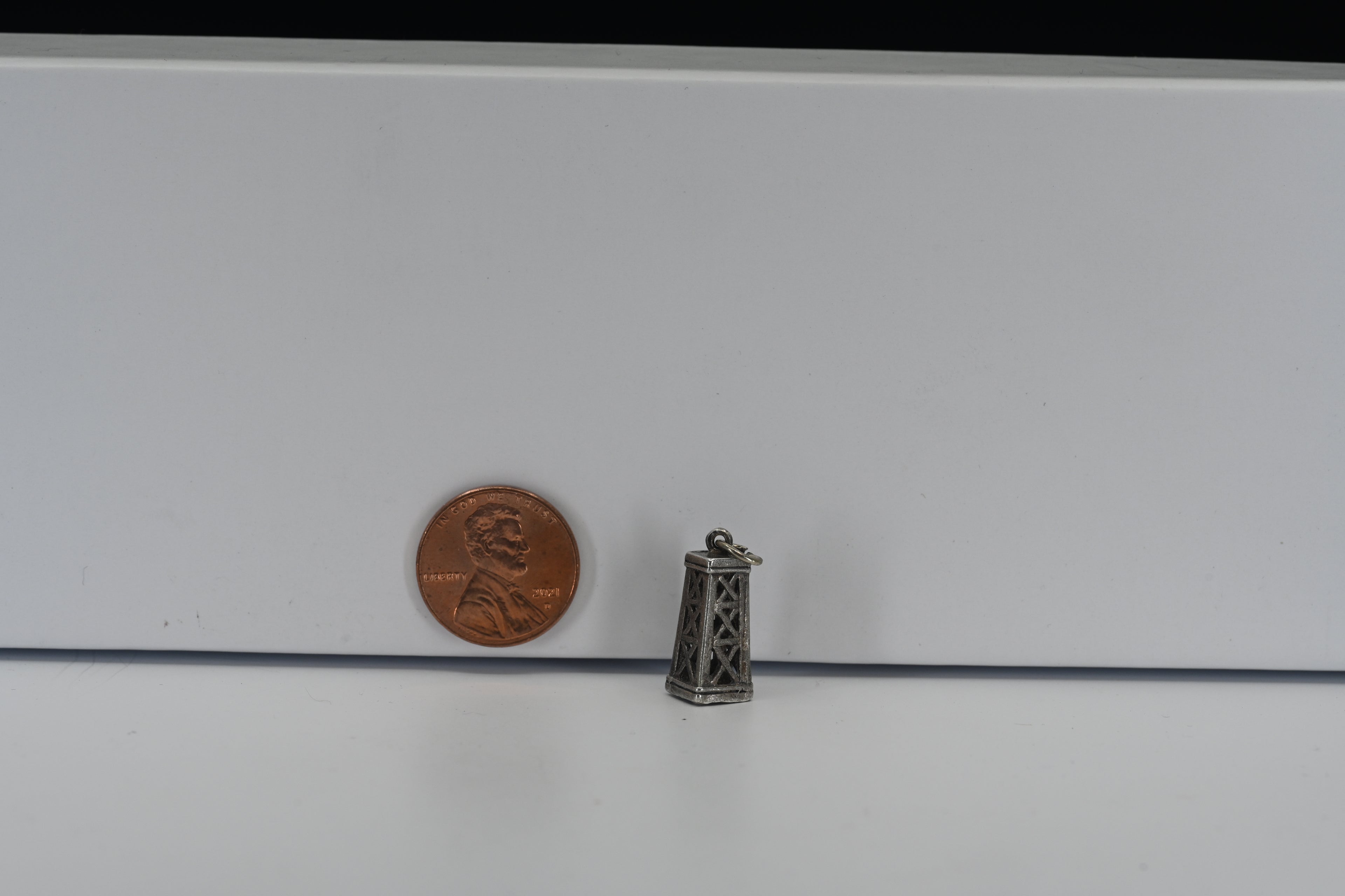 Sterling Silver Tower Charm