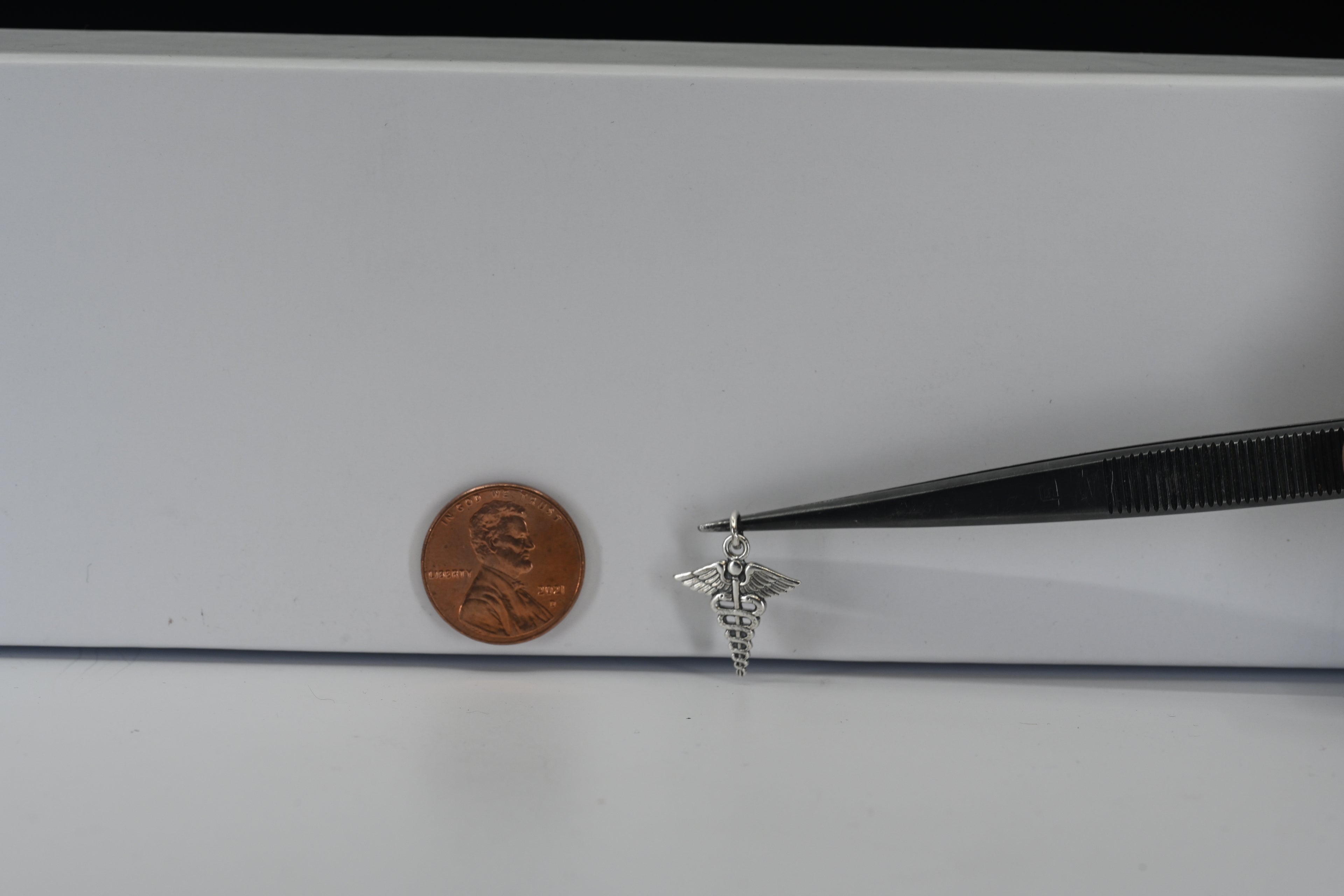 Sterling Silver Caduceus Charm