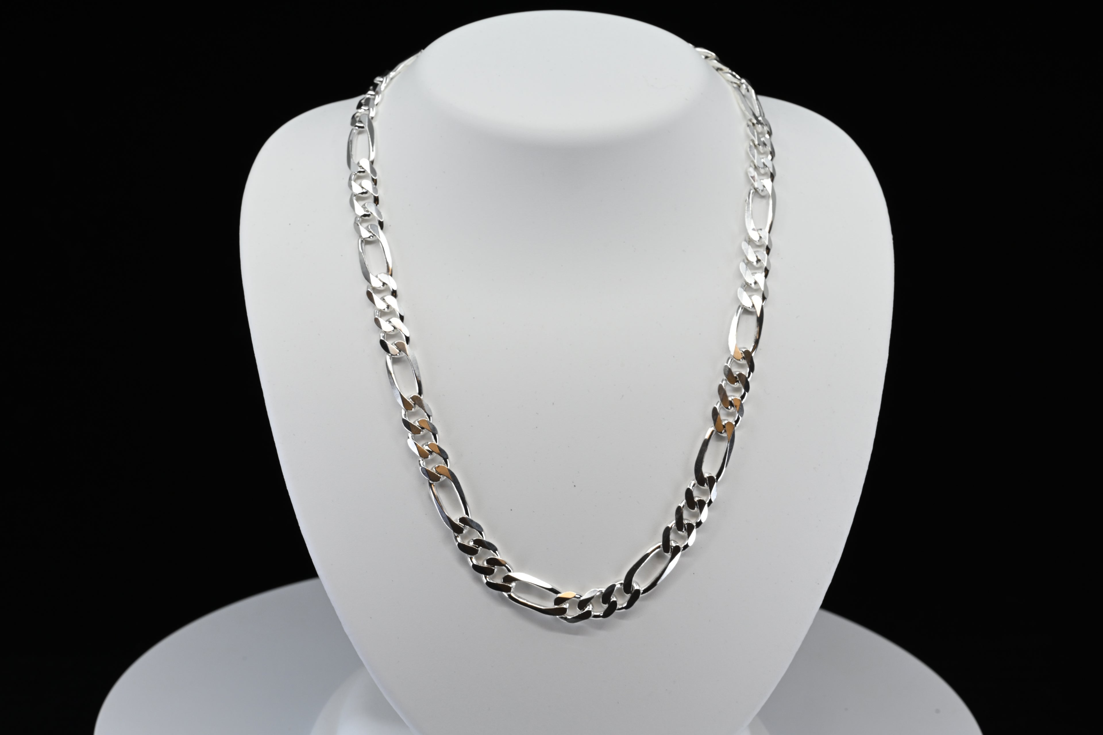 Sterling Silver Figaro Chain
