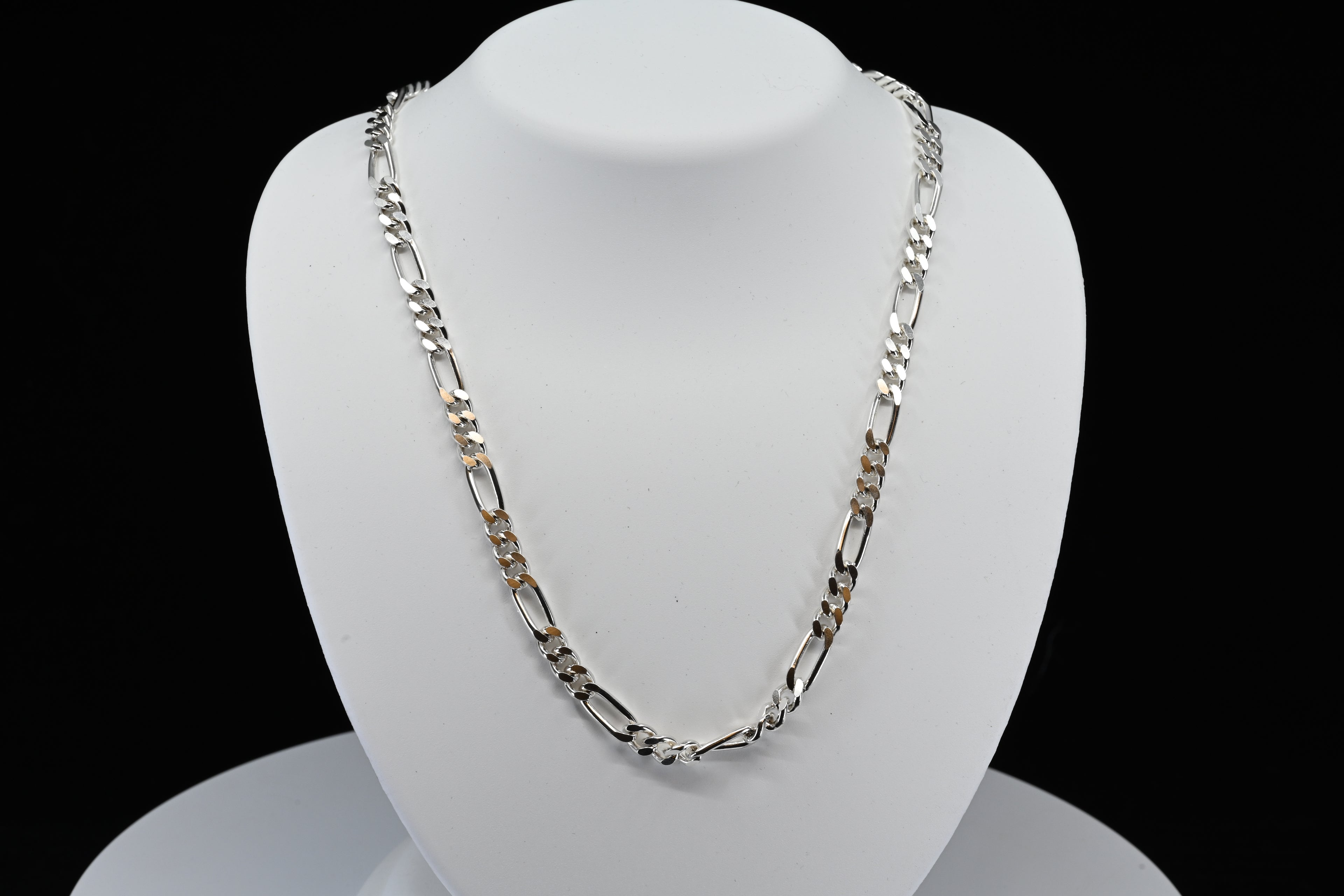 Sterling Silver Figaro Chain