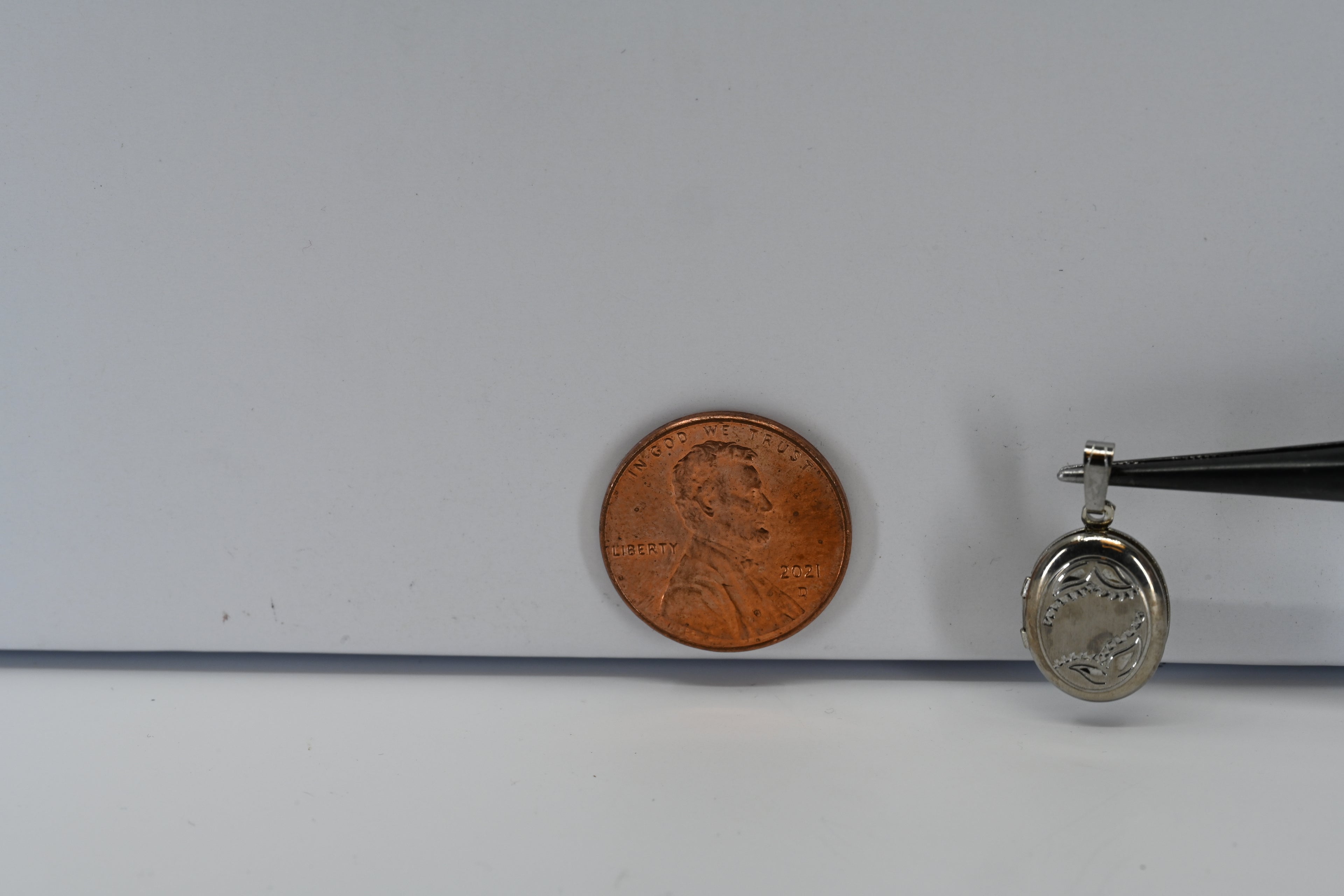 Sterling Silver Oval Locket Pendant
