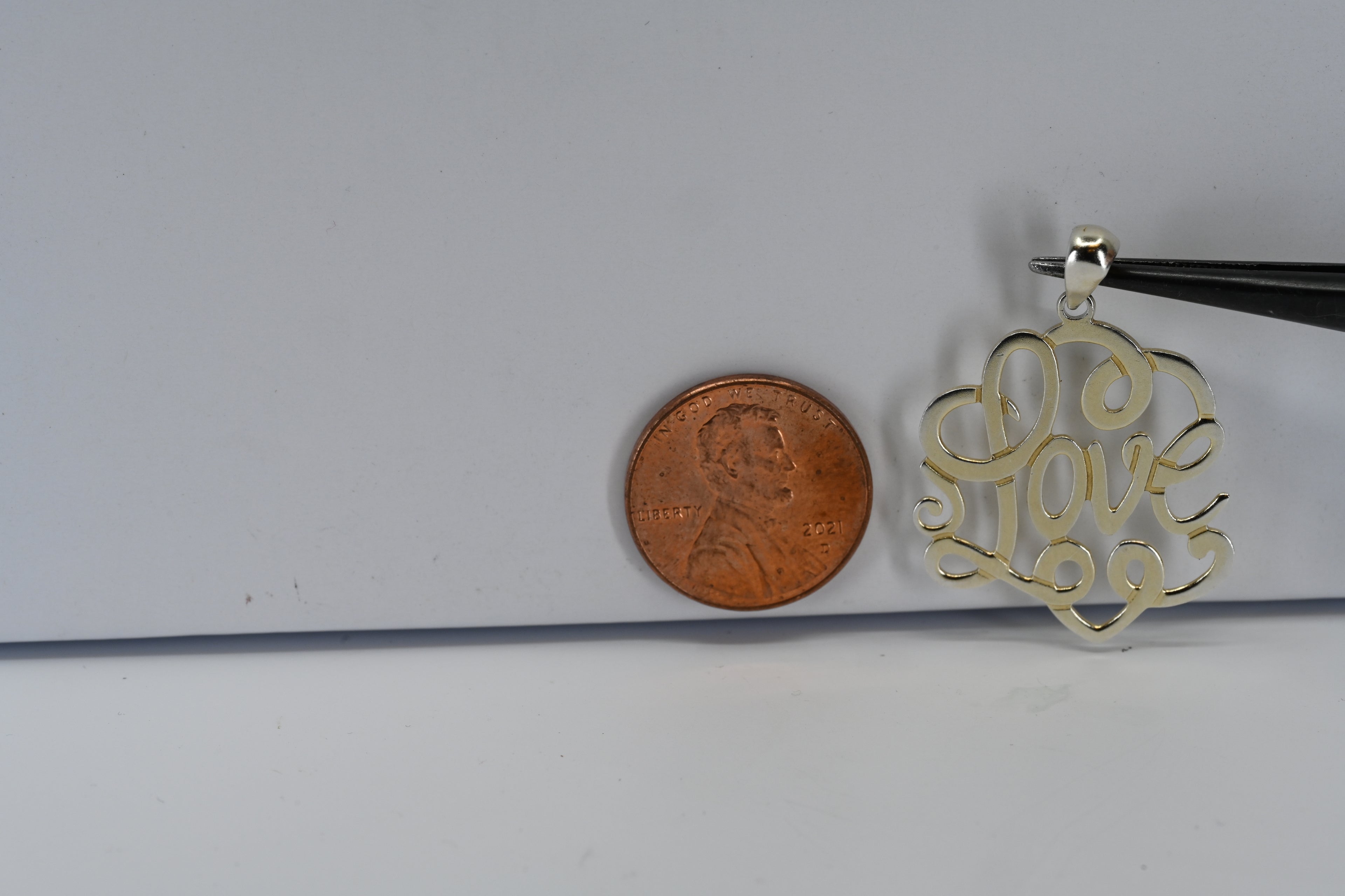 Sterling Silver Love Pendant