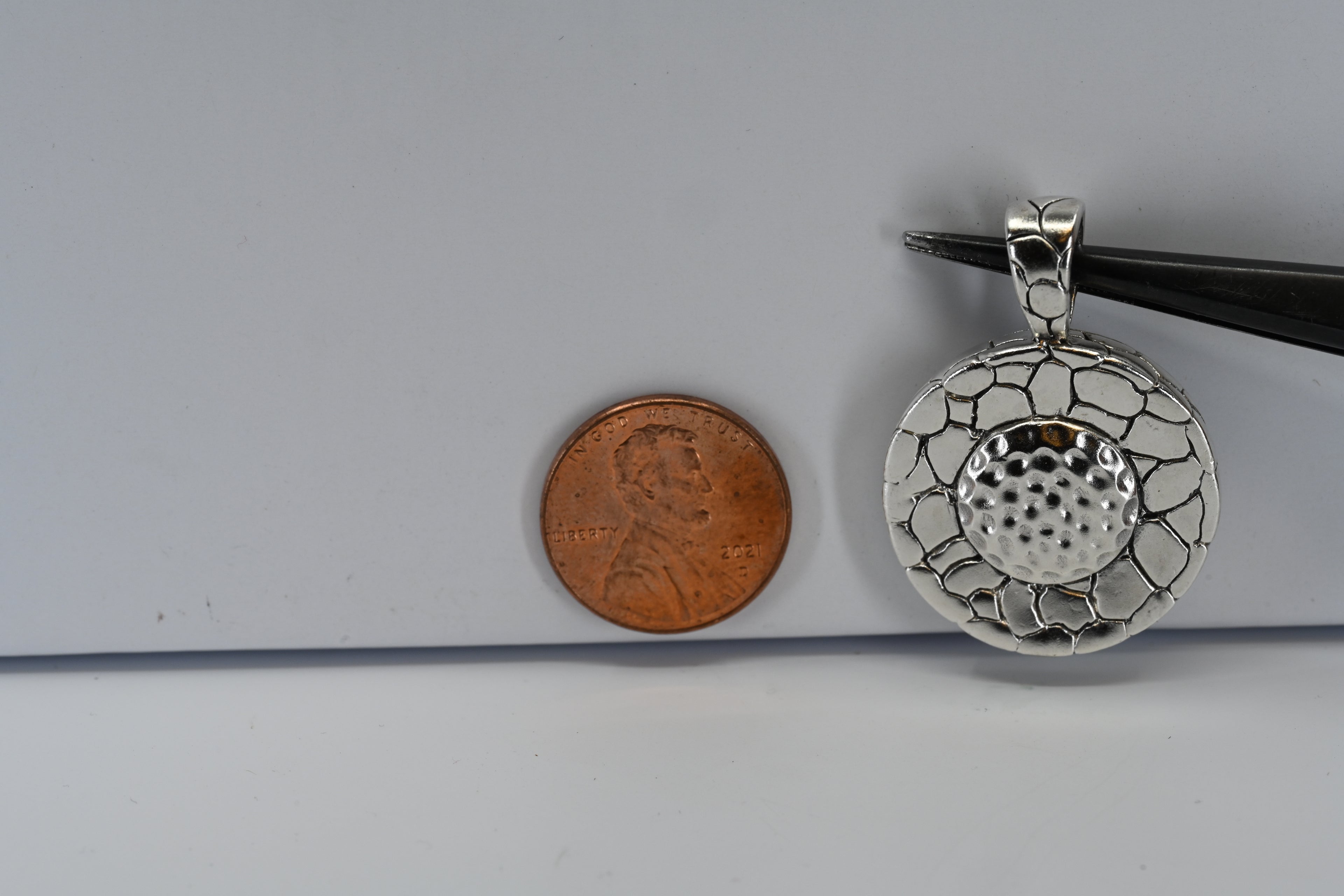 Sterling Silver Floral Pendant