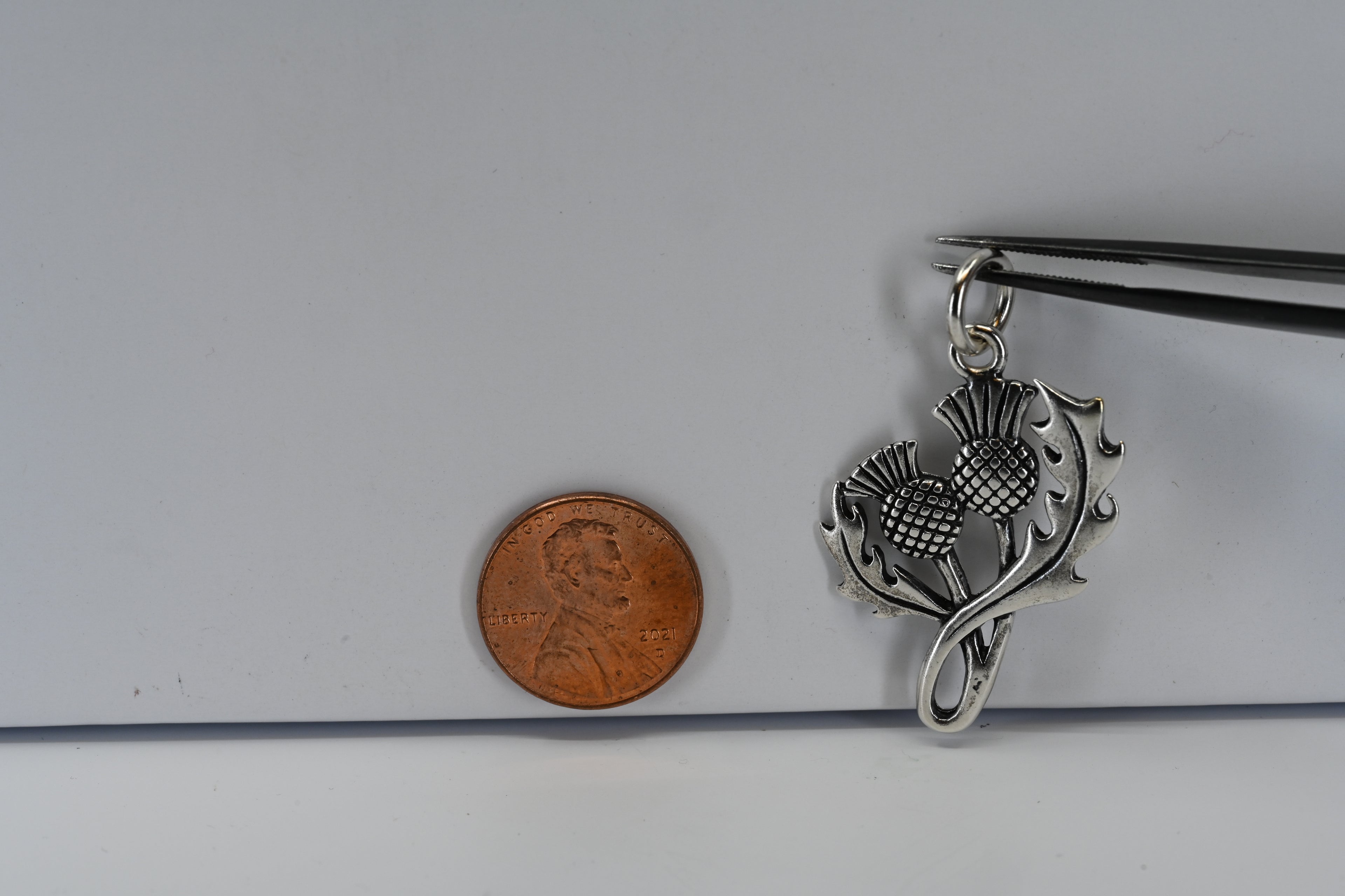 Sterling Silver Floral Pendant