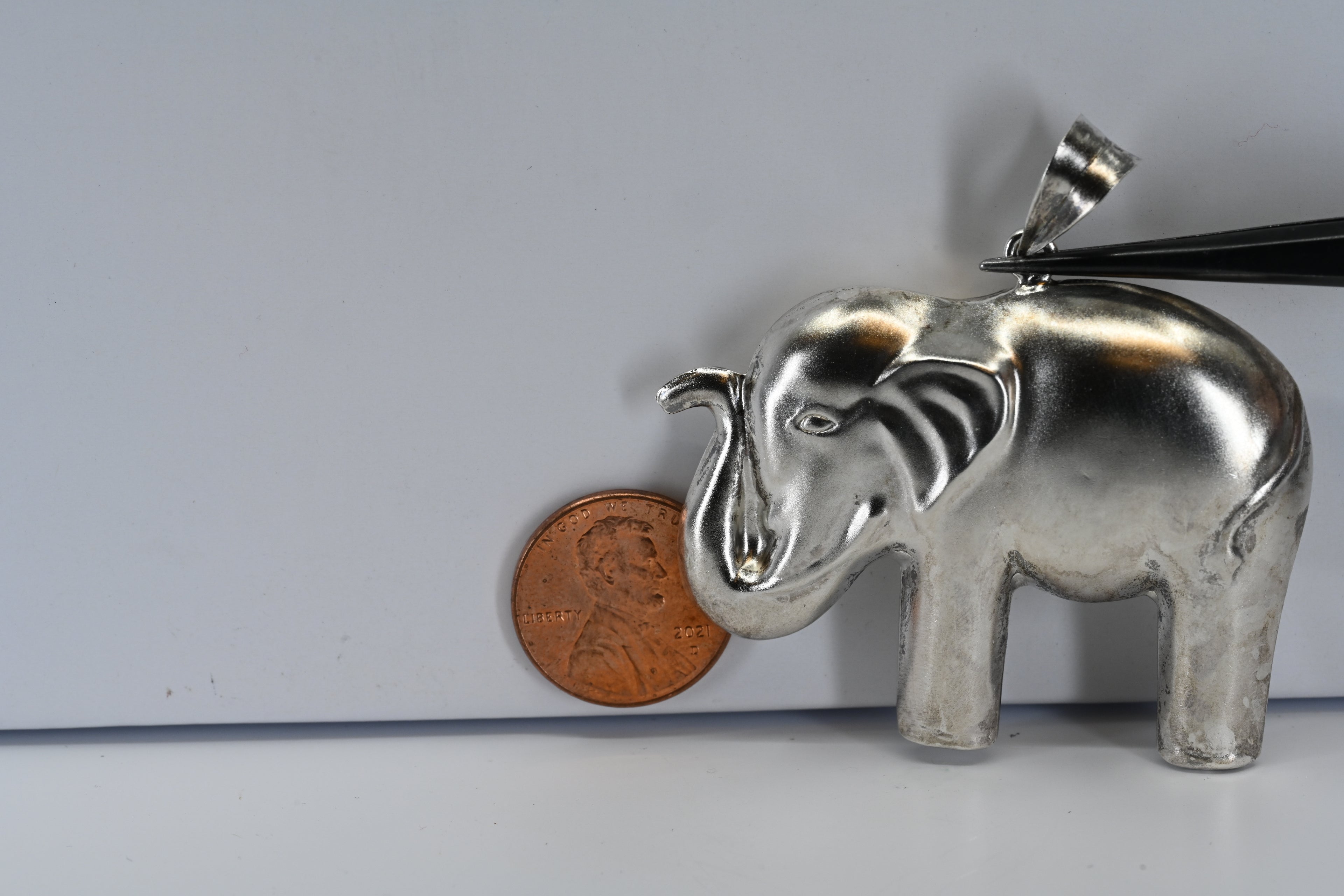 Sterling Silver Elephant Pendant